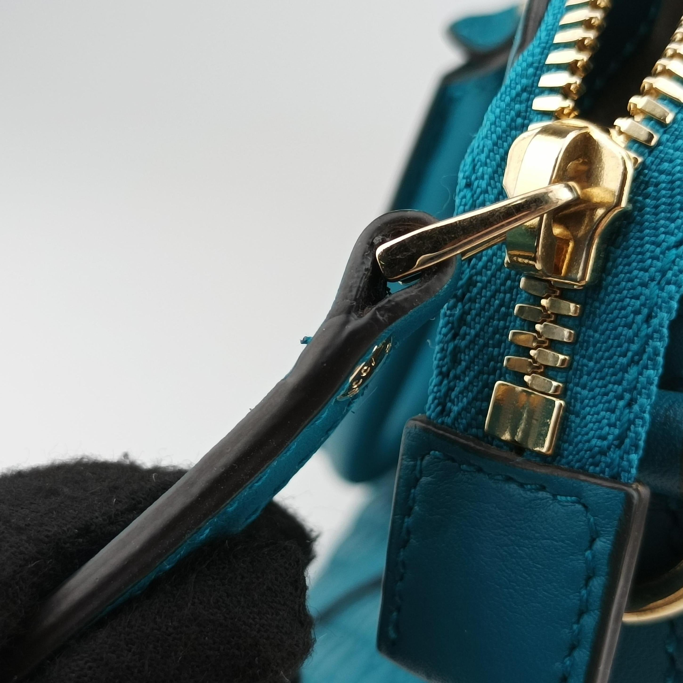 Pre-owned Gucci Microguccissima Blue Leather 449657 shoulderbag | stylenewstar