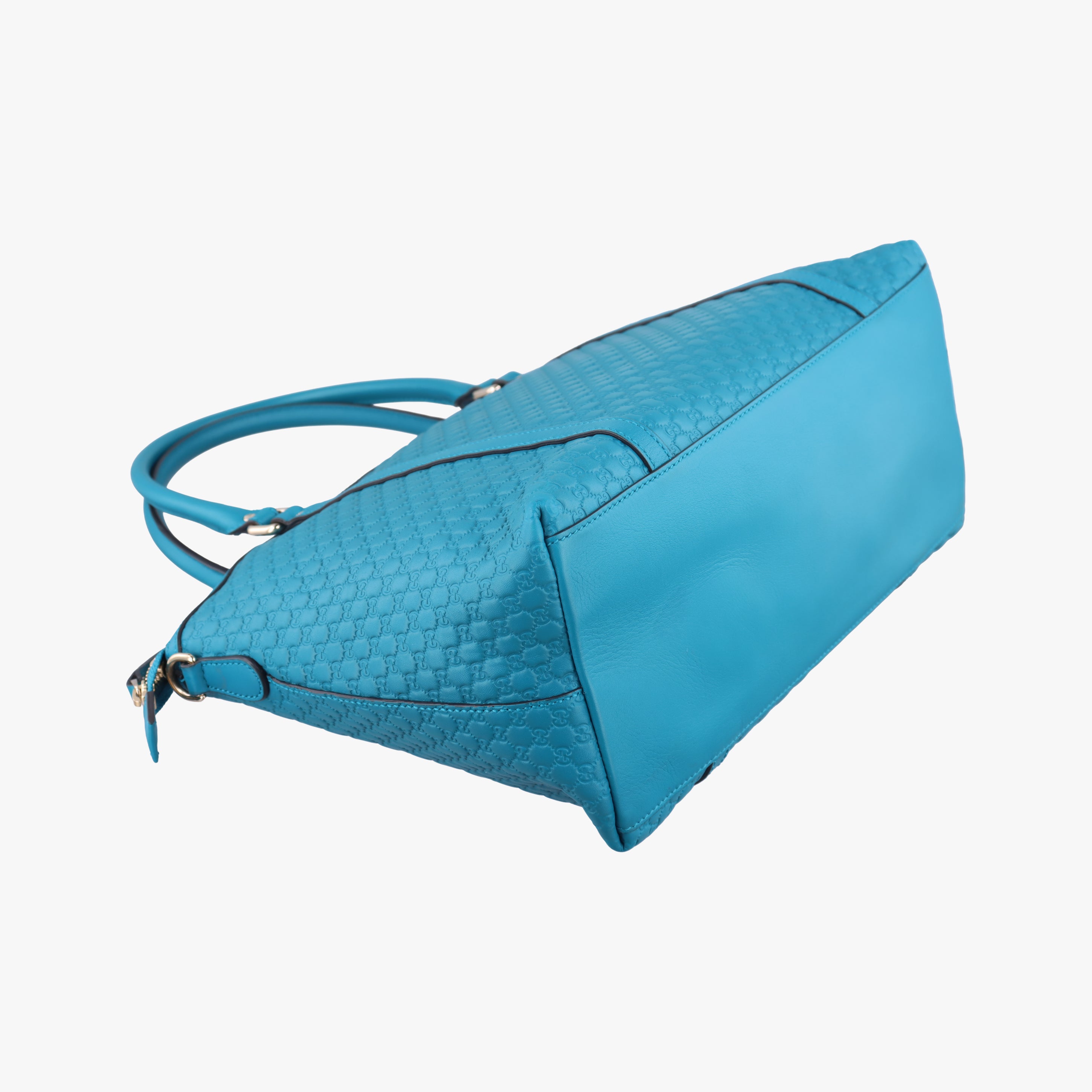 Pre-owned Gucci Microguccissima Blue Leather 449657 shoulderbag | stylenewstar