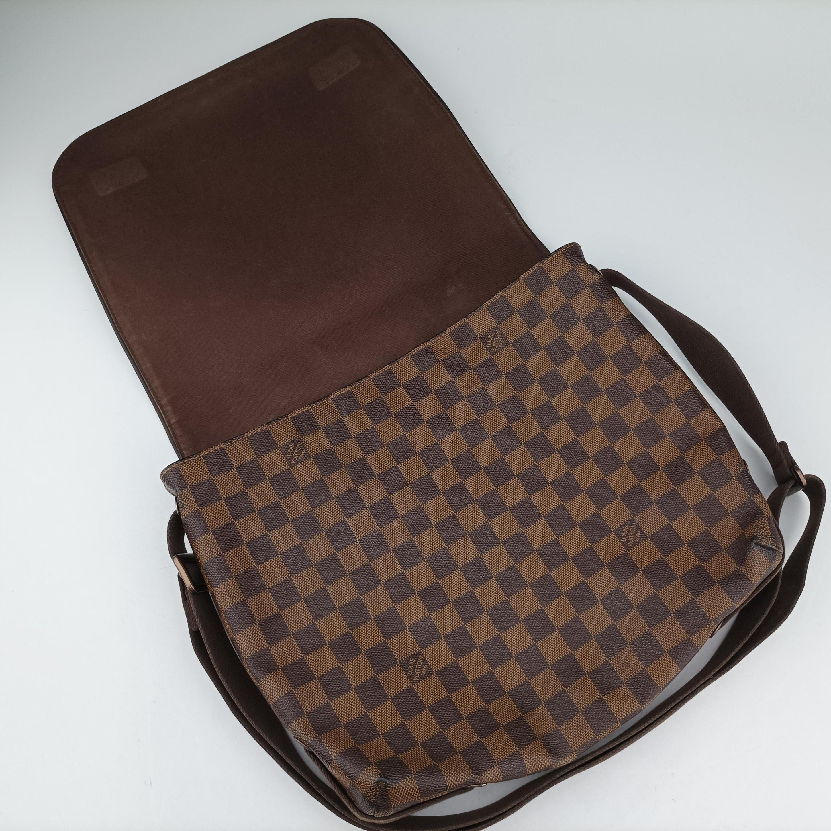 Pre-owned Louis Vuitton BROOKLYN MM EBENE Damier Canvas N51211 shoulderbag | stylenewstar