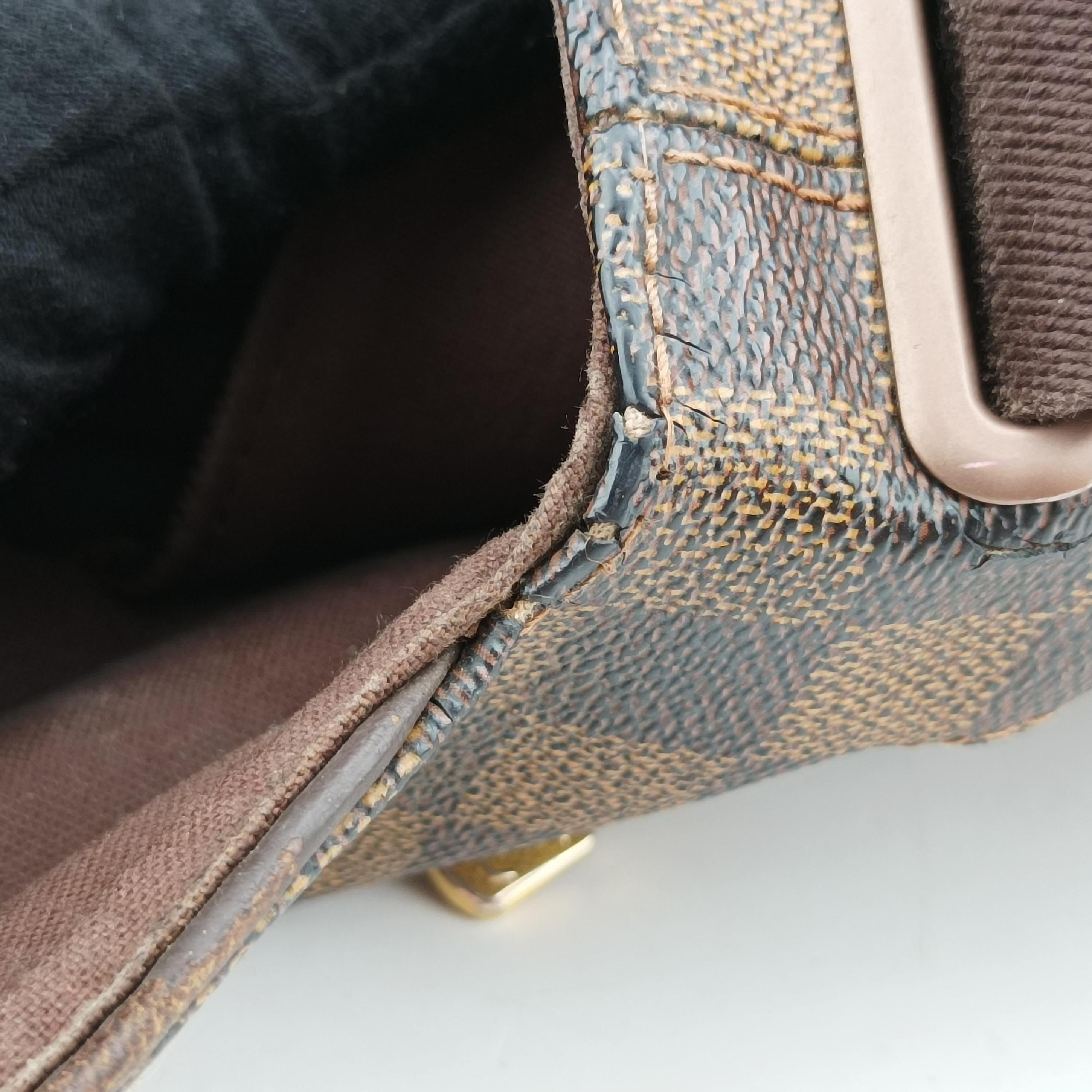 Pre-owned Louis Vuitton BROOKLYN MM EBENE Damier Canvas N51211 shoulderbag | stylenewstar