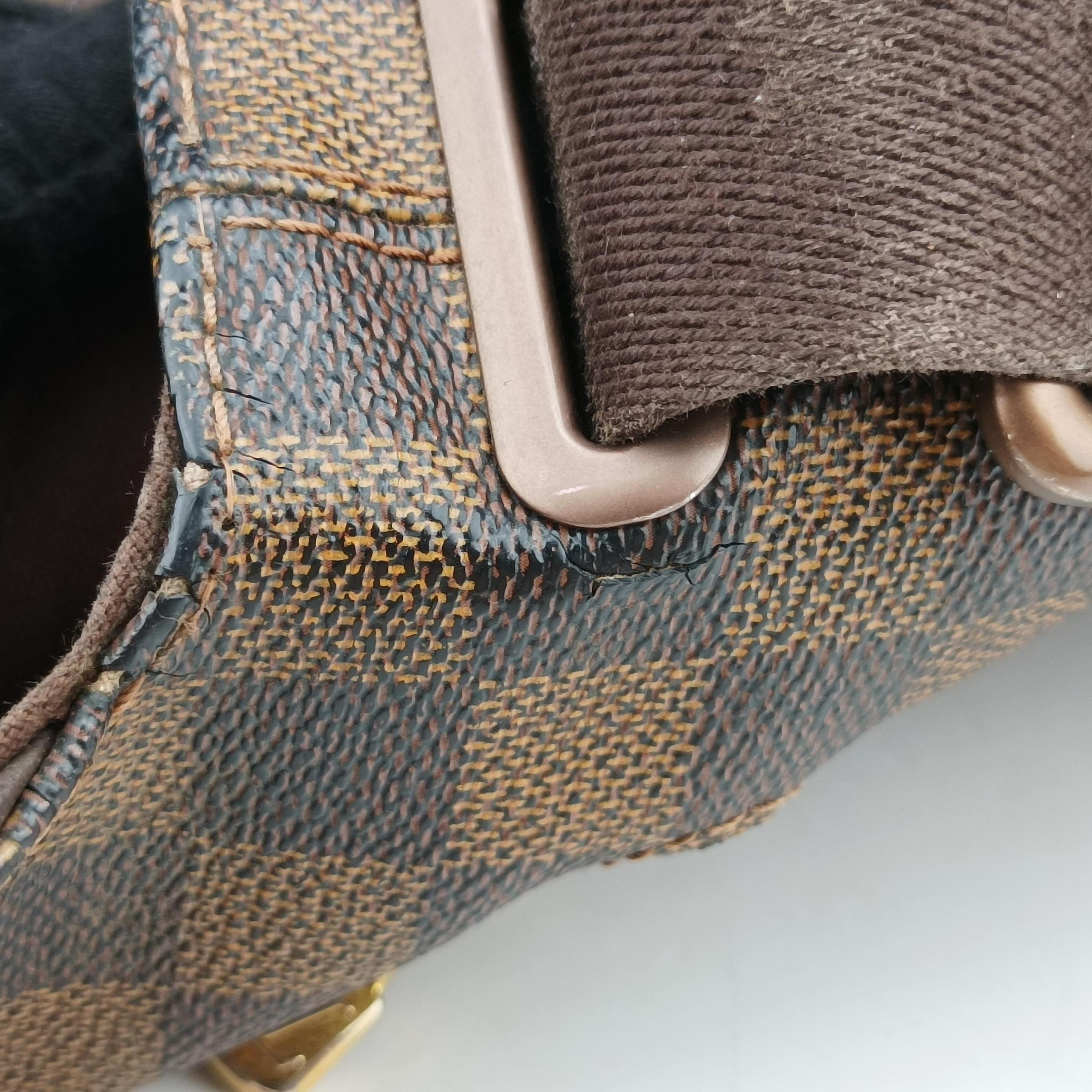 Pre-owned Louis Vuitton BROOKLYN MM EBENE Damier Canvas N51211 shoulderbag | stylenewstar