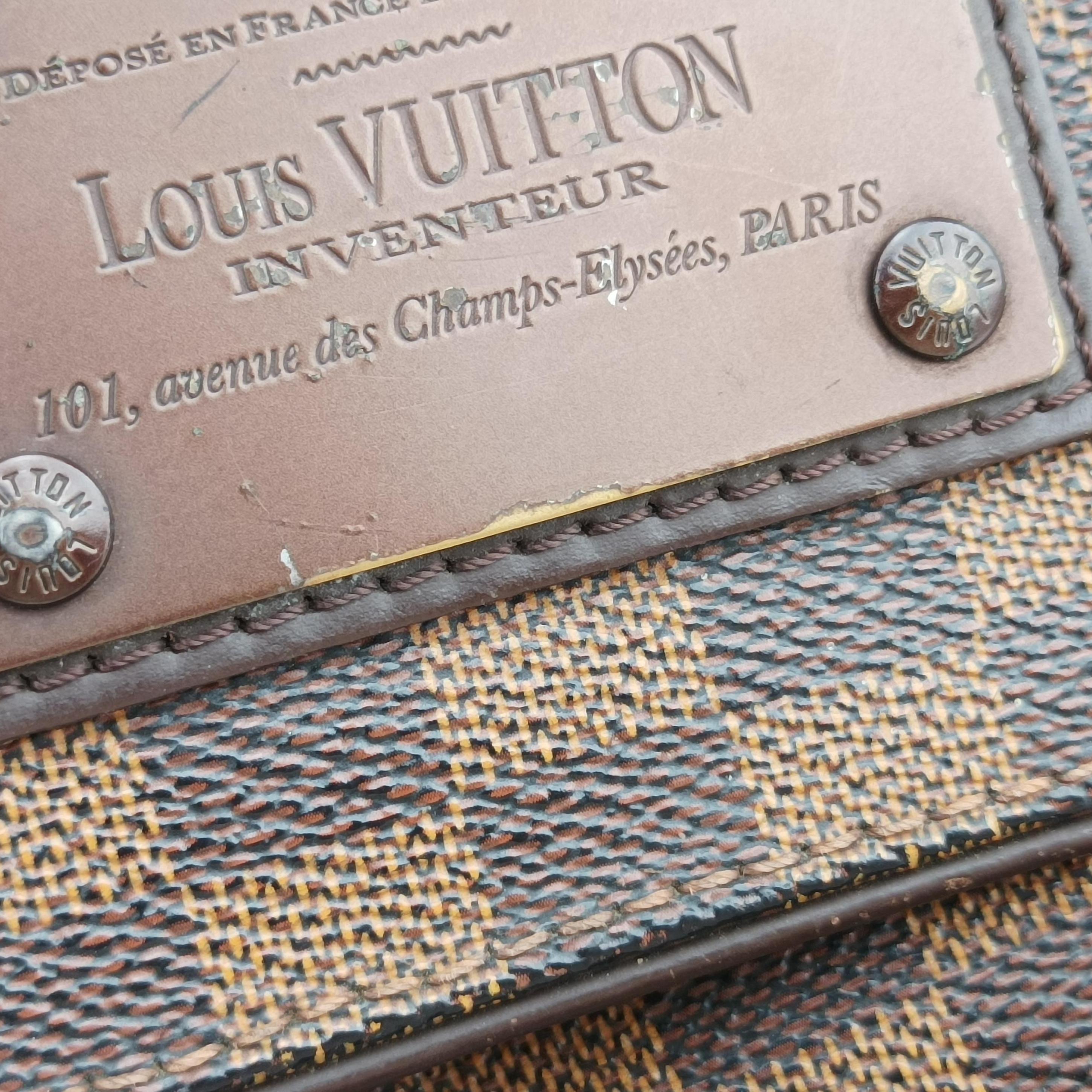 Pre-owned Louis Vuitton BROOKLYN MM EBENE Damier Canvas N51211 shoulderbag | stylenewstar