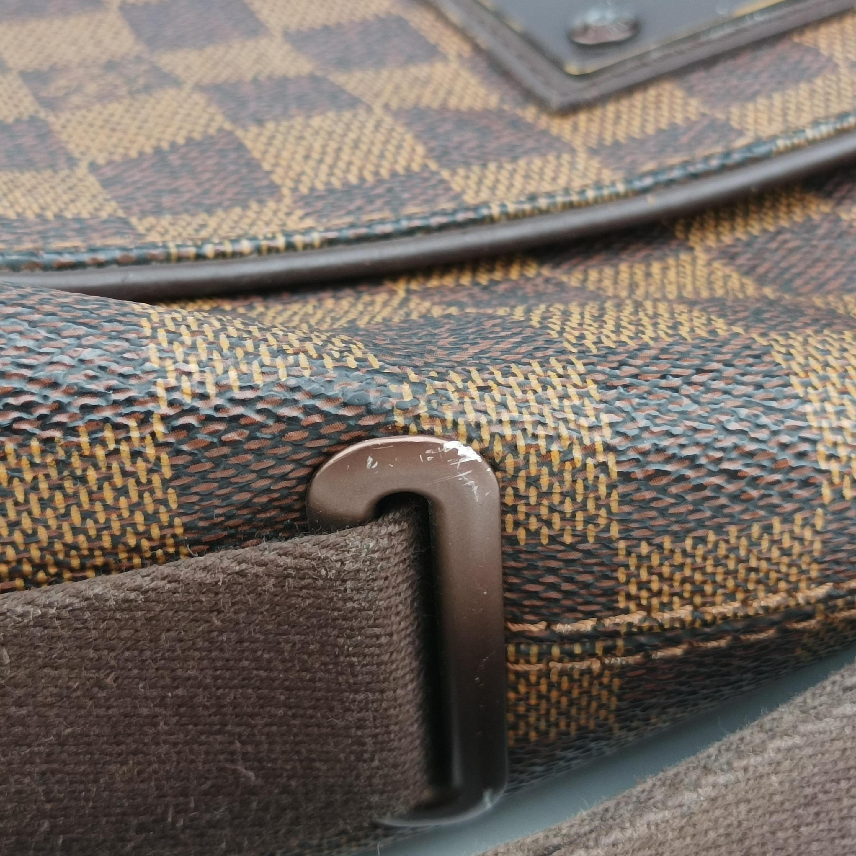 Pre-owned Louis Vuitton BROOKLYN MM EBENE Damier Canvas N51211 shoulderbag | stylenewstar