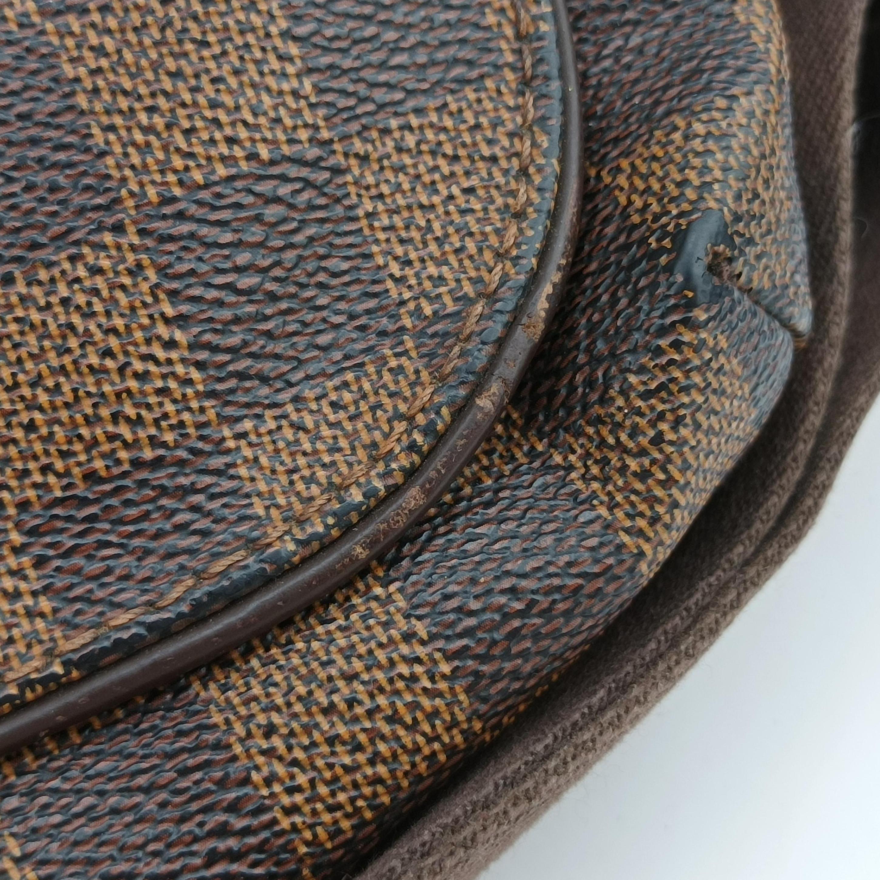 Pre-owned Louis Vuitton BROOKLYN MM EBENE Damier Canvas N51211 shoulderbag | stylenewstar