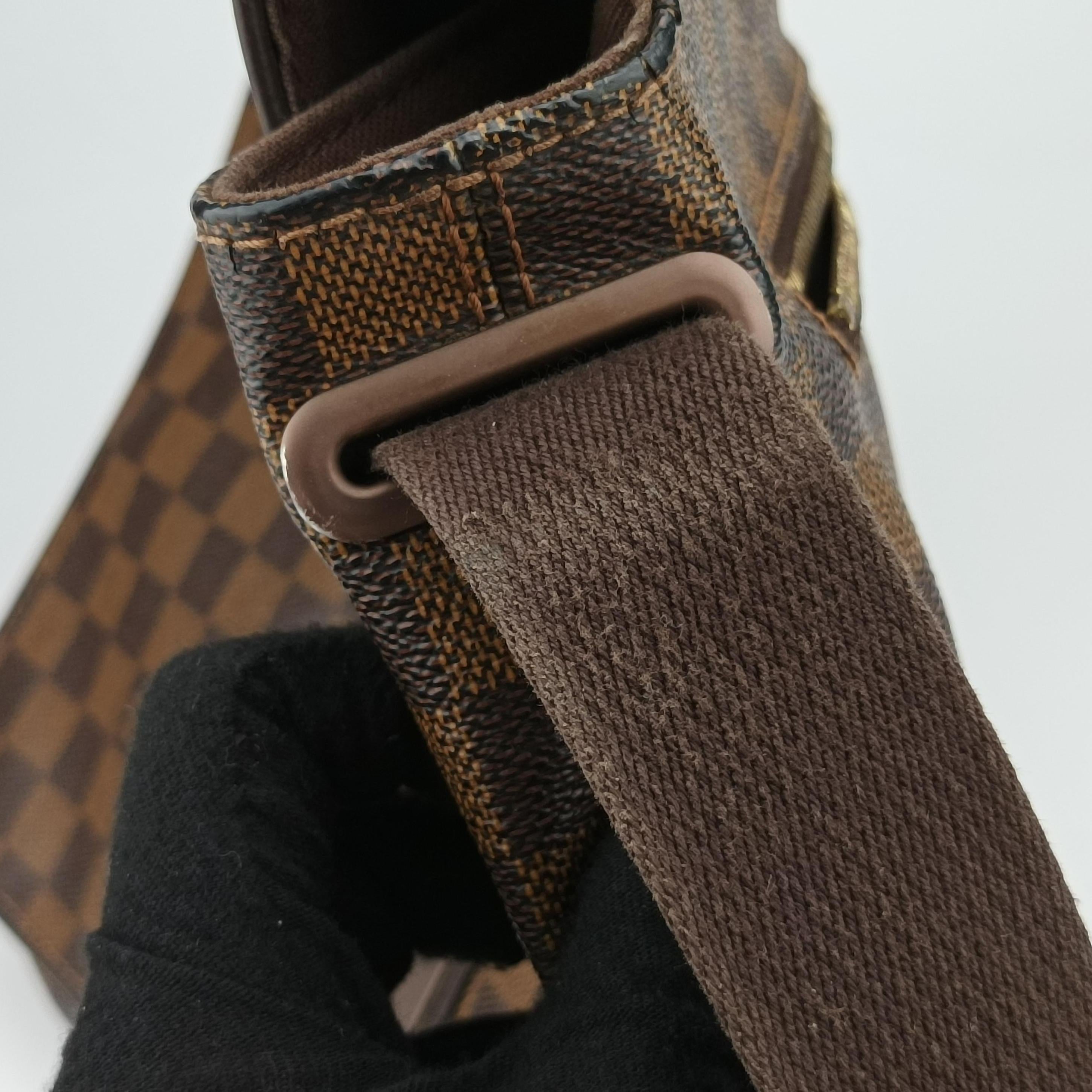 Pre-owned Louis Vuitton BROOKLYN MM EBENE Damier Canvas N51211 shoulderbag | stylenewstar