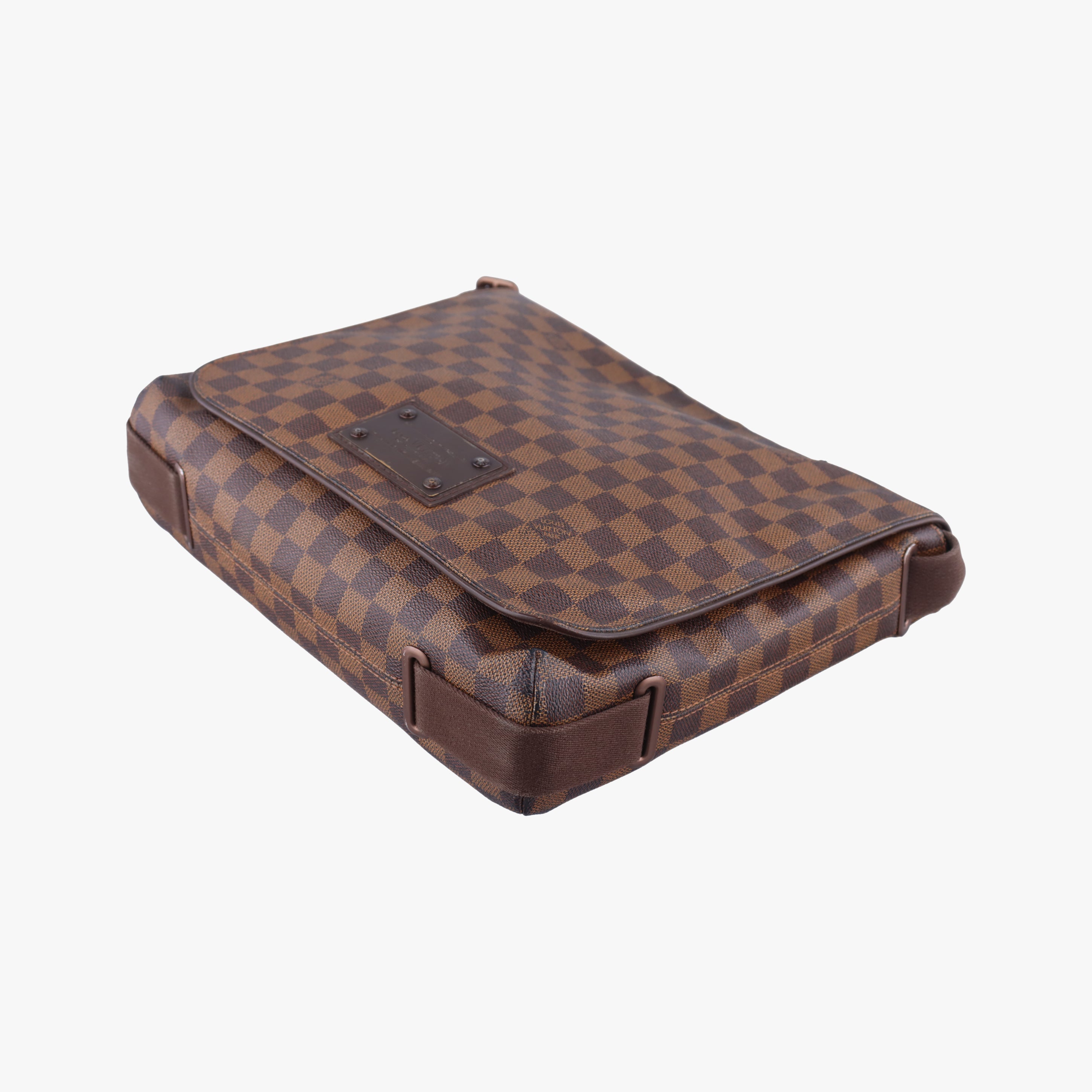 Pre-owned Louis Vuitton BROOKLYN MM EBENE Damier Canvas N51211 shoulderbag | stylenewstar