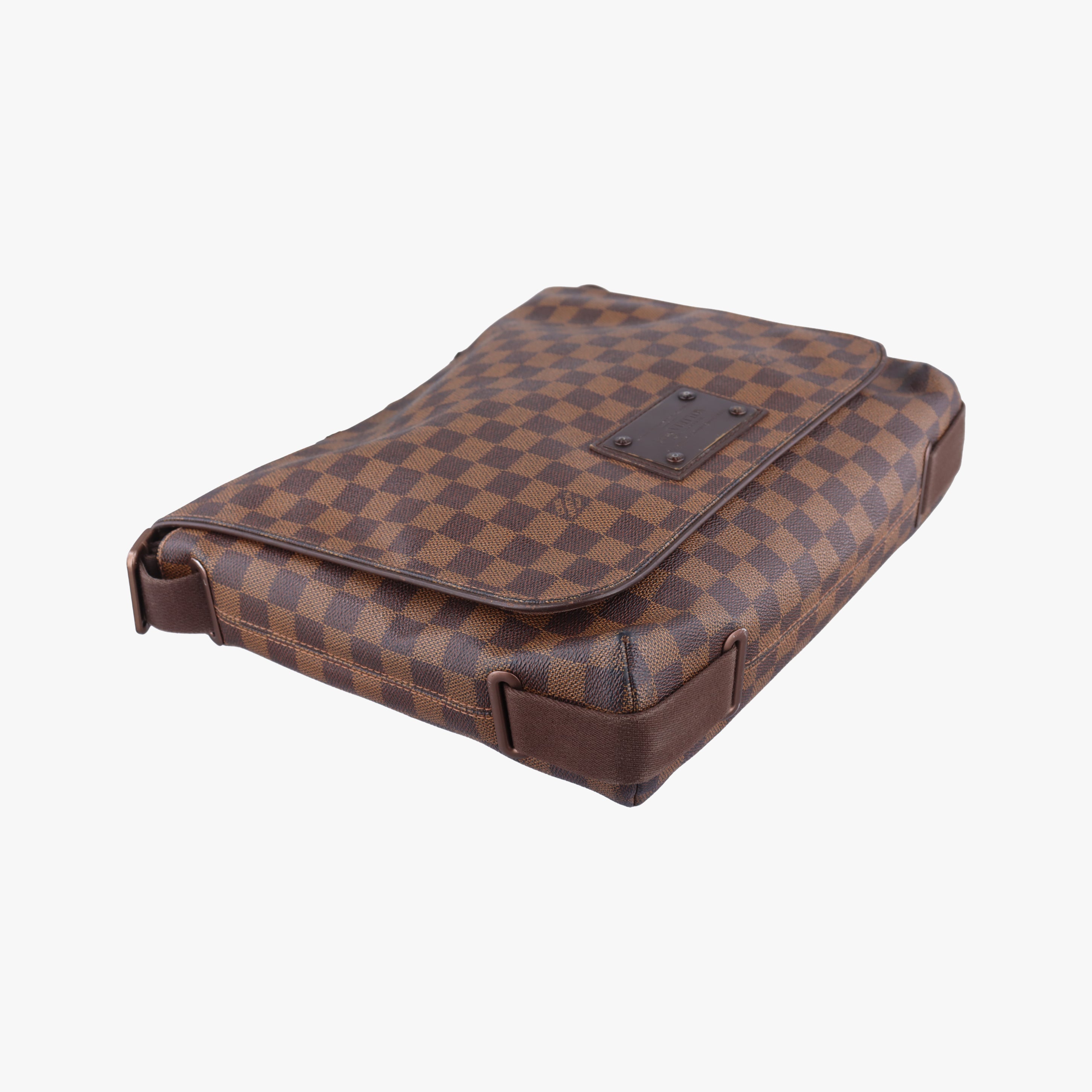 Pre-owned Louis Vuitton BROOKLYN MM EBENE Damier Canvas N51211 shoulderbag | stylenewstar