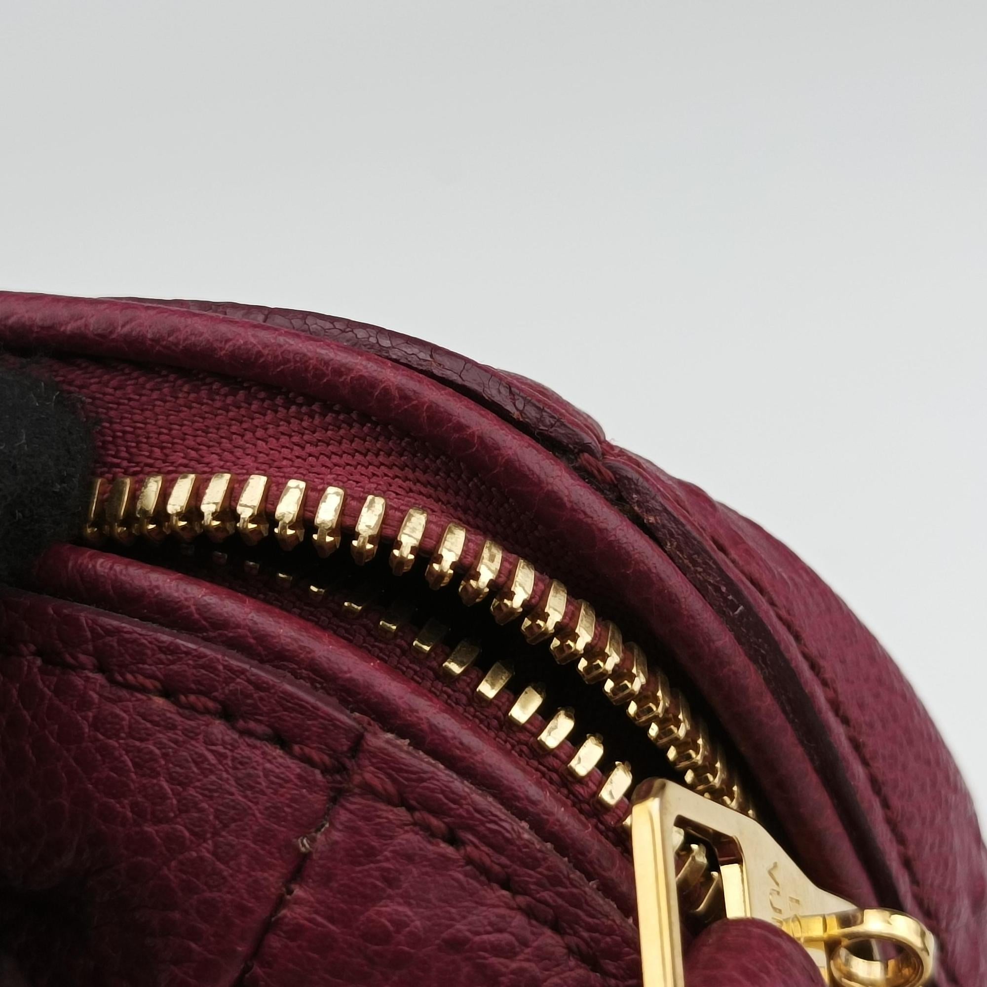 Pre-owned Louis Vuitton Speedy Bandouliere 25 Aurore Monogram Empreinte M40764 shoulderbag | stylenewstar