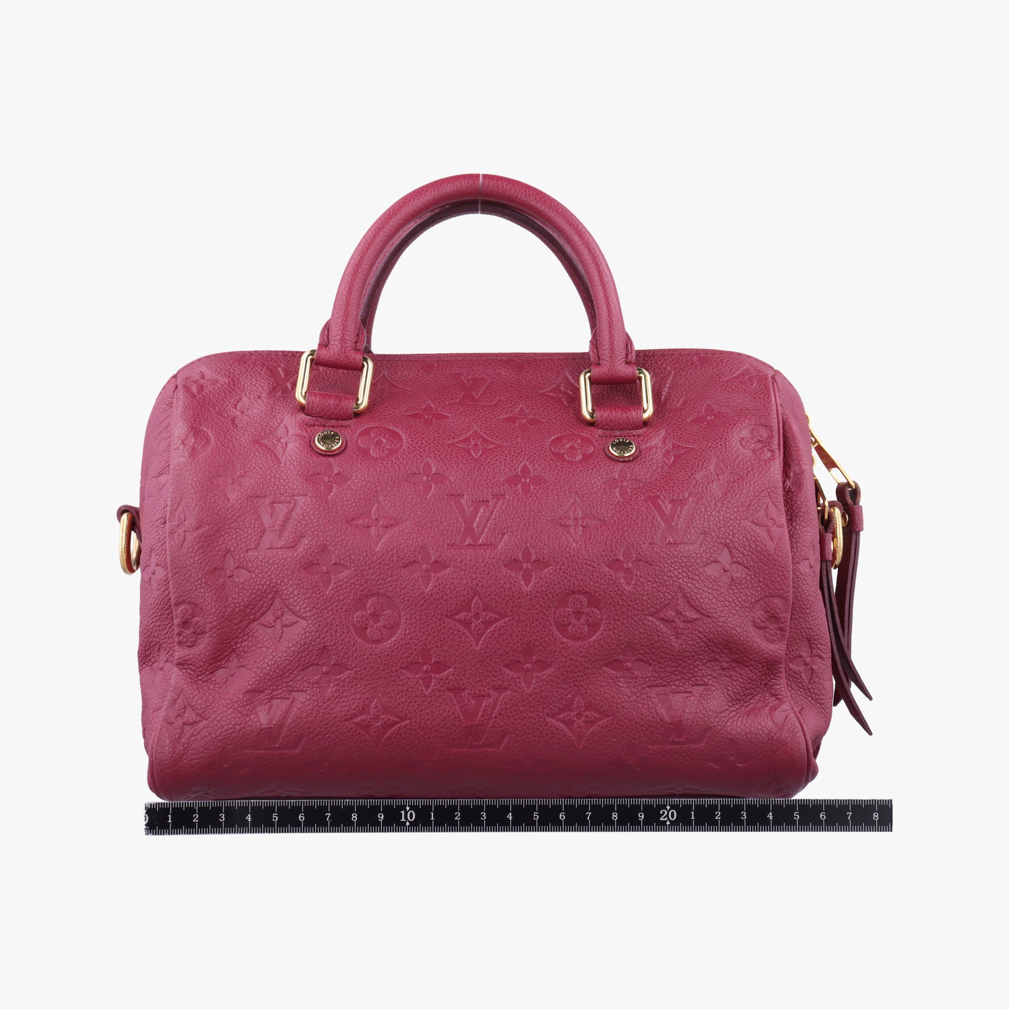 Pre-owned Louis Vuitton Speedy Bandouliere 25 Aurore Monogram Empreinte M40764 shoulderbag | stylenewstar