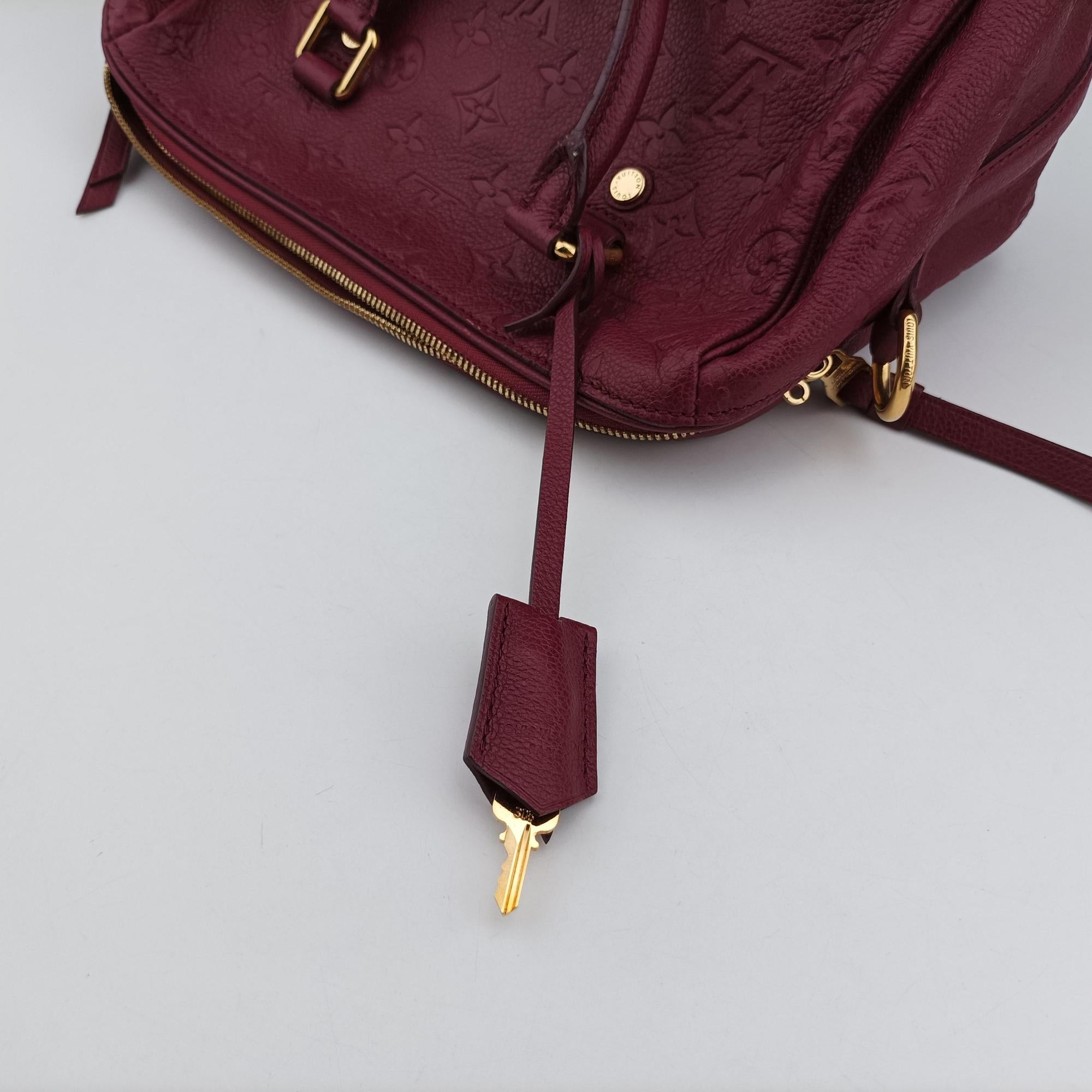 Pre-owned Louis Vuitton Speedy Bandouliere 25 Aurore Monogram Empreinte M40764 shoulderbag | stylenewstar
