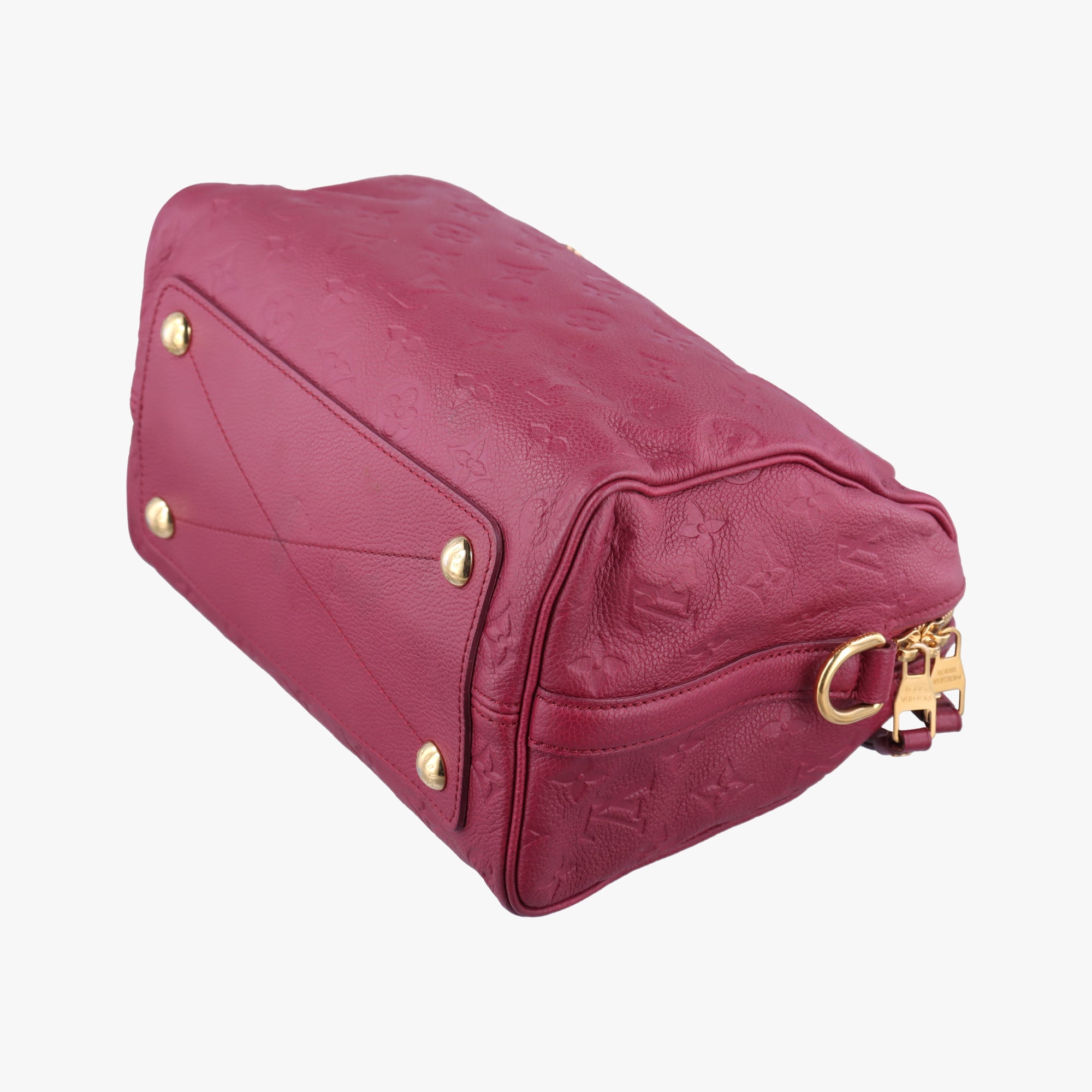 Pre-owned Louis Vuitton Speedy Bandouliere 25 Aurore Monogram Empreinte M40764 shoulderbag | stylenewstar