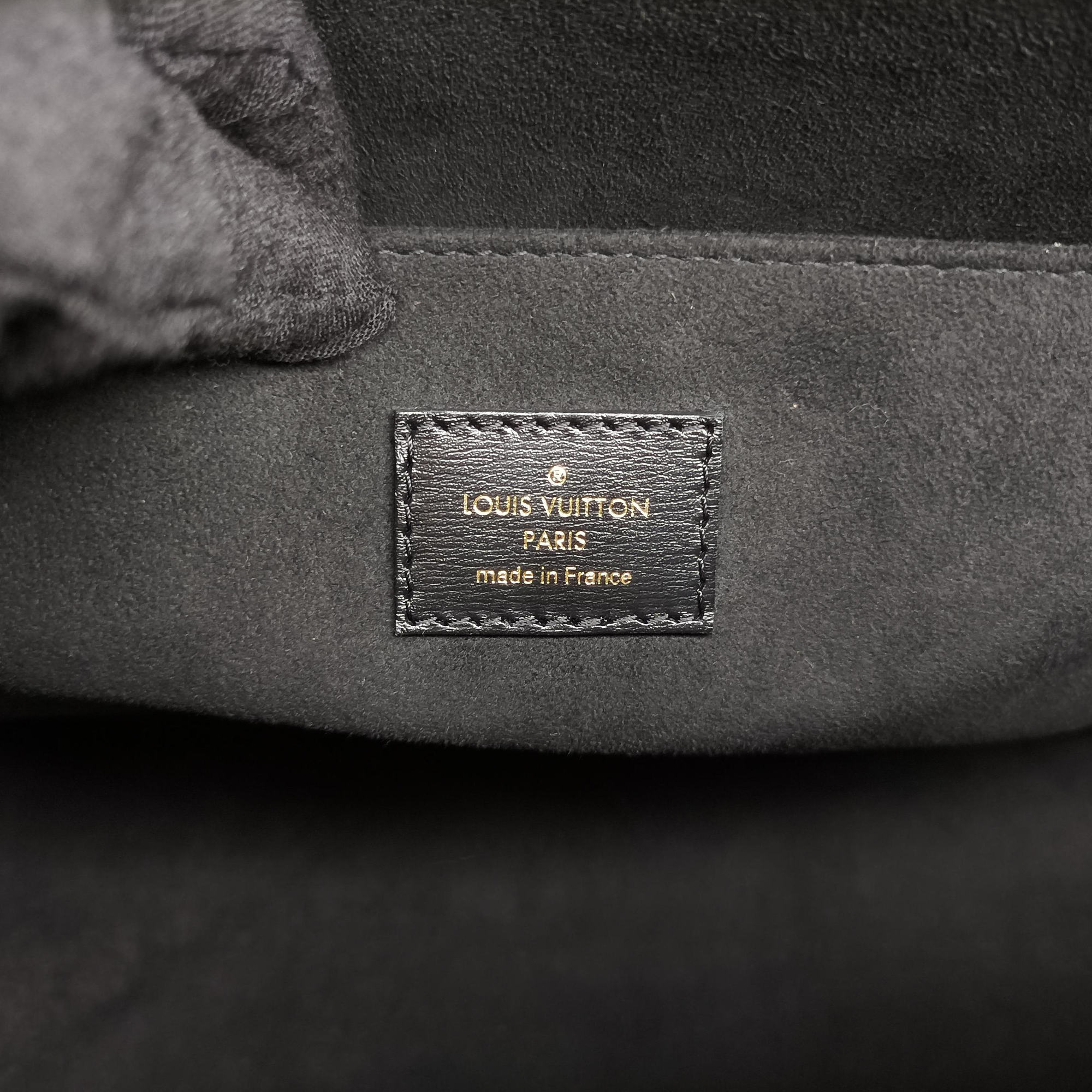 Pre-owned Louis Vuitton SINCE1854 On the Go GM Black×White jacquard canvas x leather M57207 shoulderbag | stylenewstar
