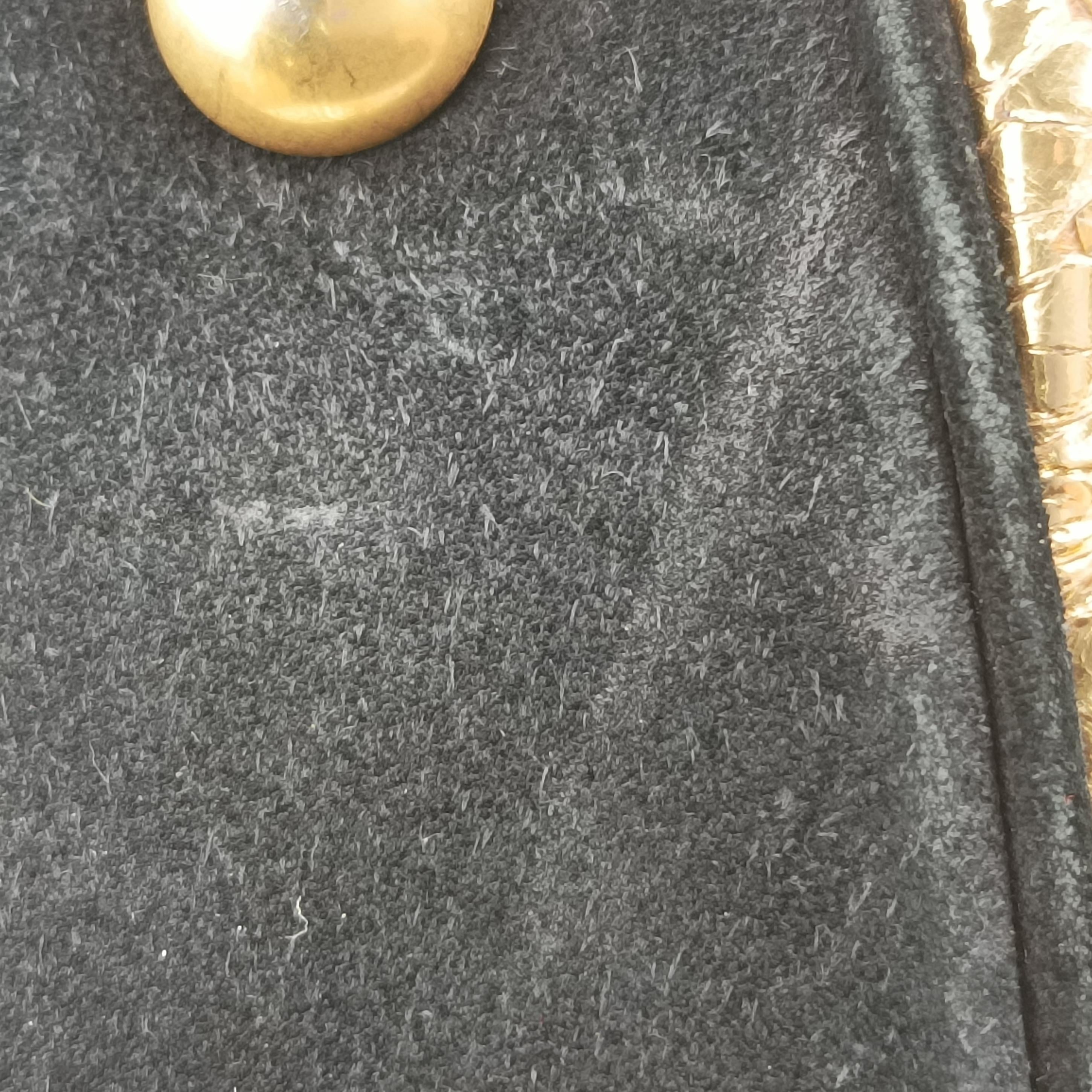 Pre-owned Yves Saint Laurent Emmanuelle Chain Bucket Black×golden Suede x Snakeskin 434596 shoulderbag | stylenewstar