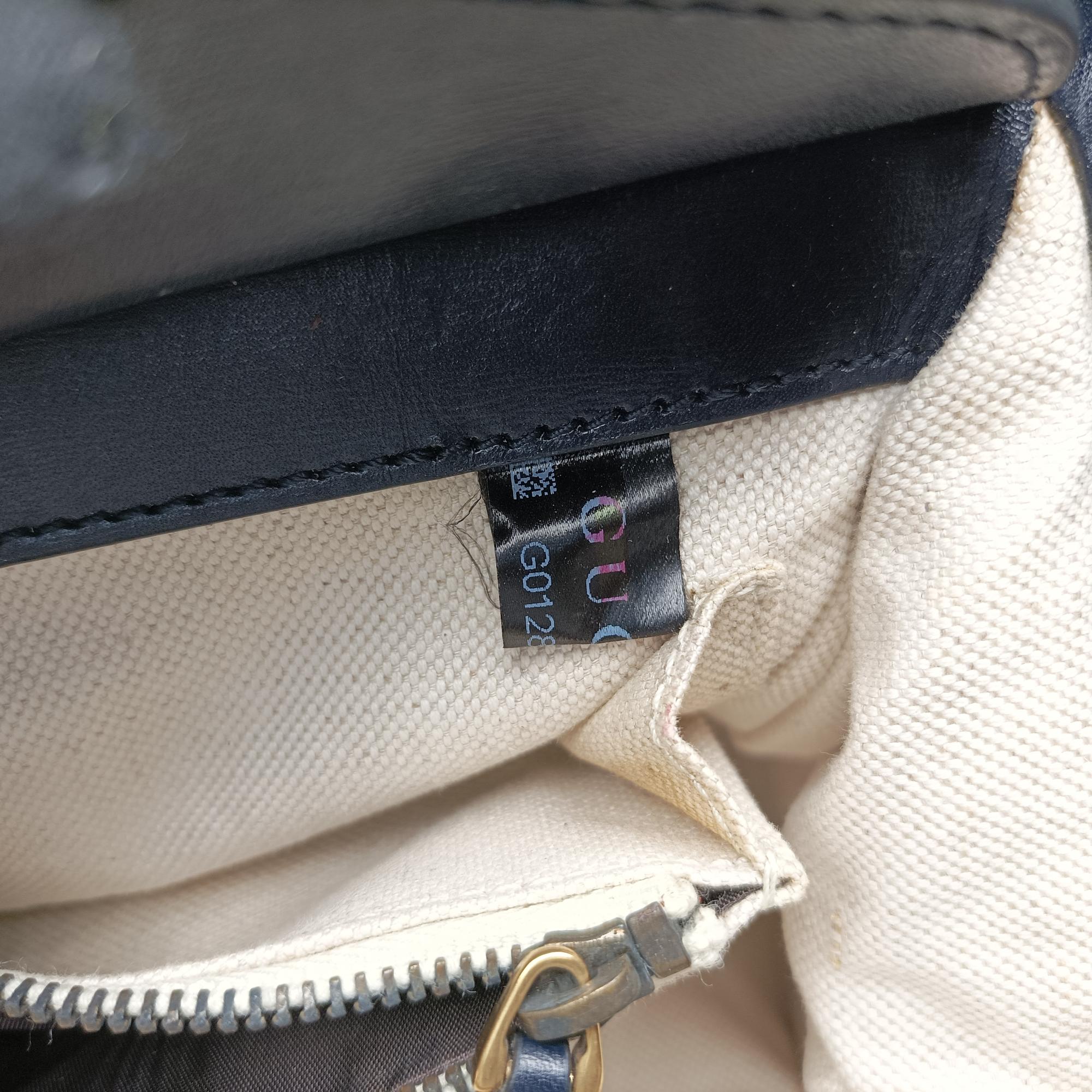 Vintage Gucci Lady Stirrup Navy Velvet×Leather  handbag | stylenewstar