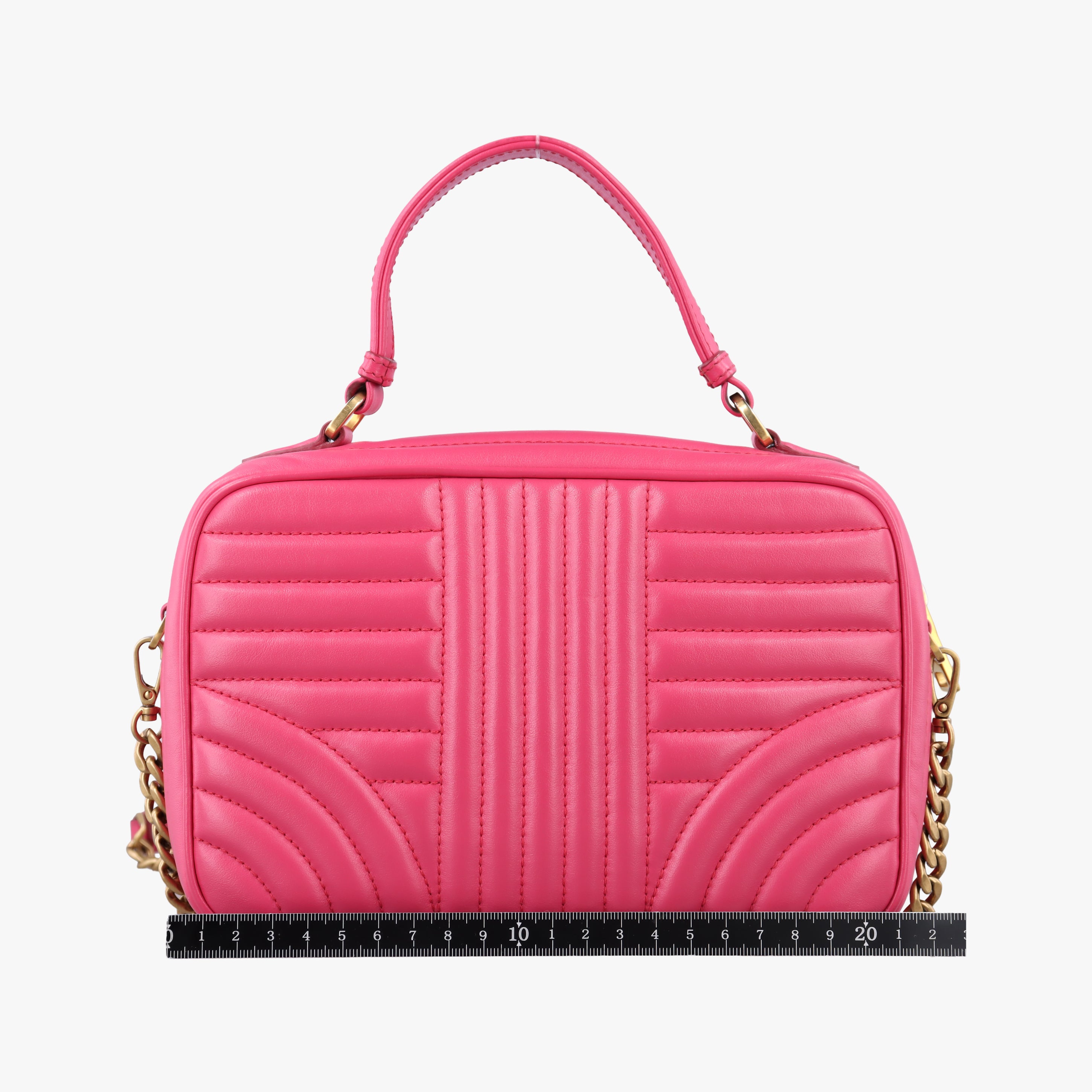 Vintage Prada Diagram Rose leather  shoulderbag | stylenewstar