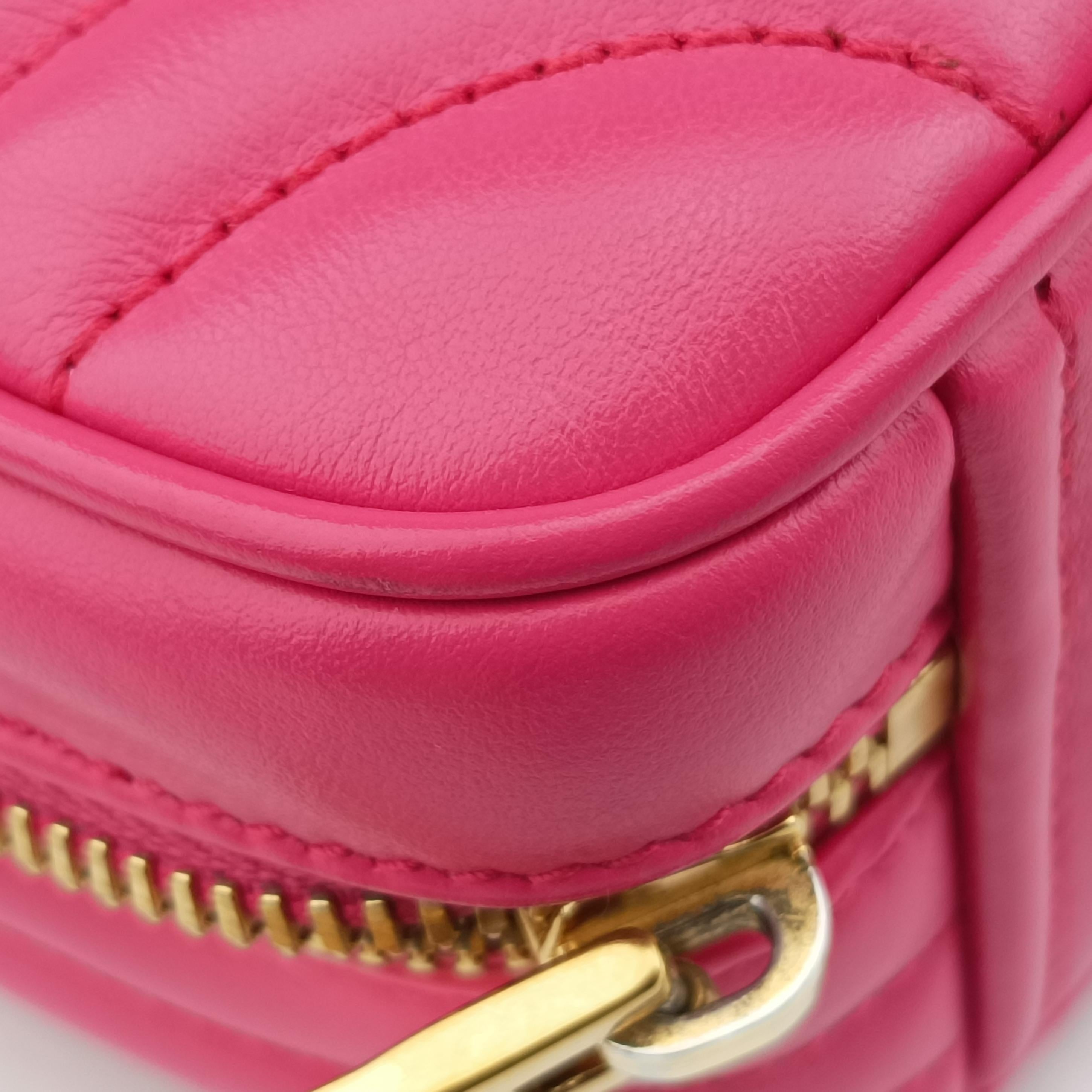 Vintage Prada Diagram Rose leather  shoulderbag | stylenewstar