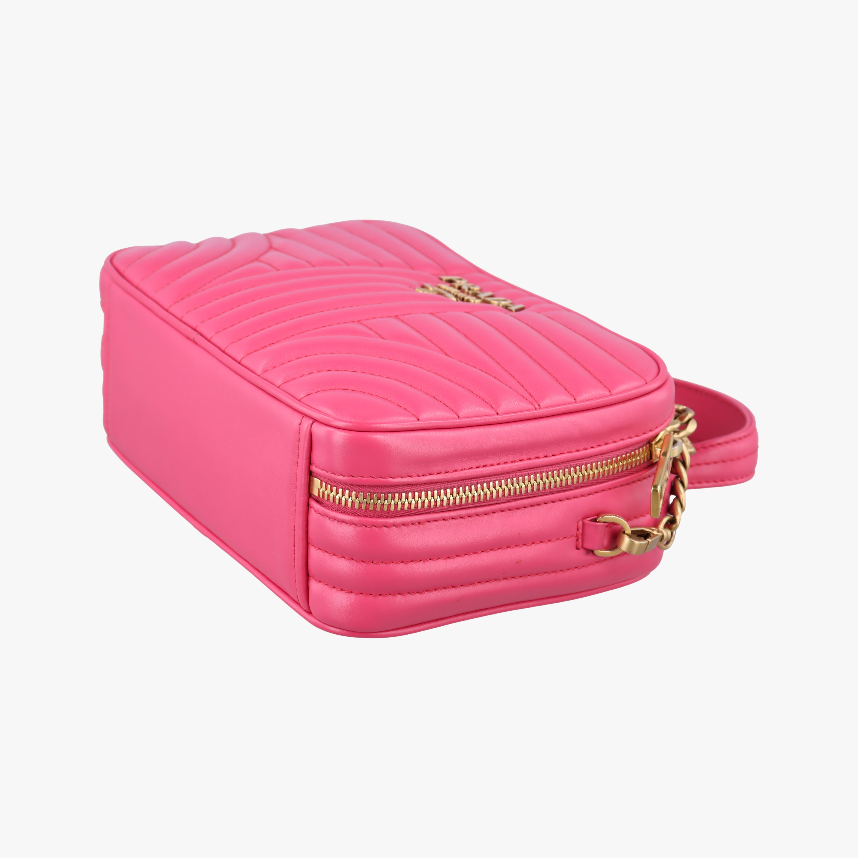 Vintage Prada Diagram Rose leather  shoulderbag | stylenewstar