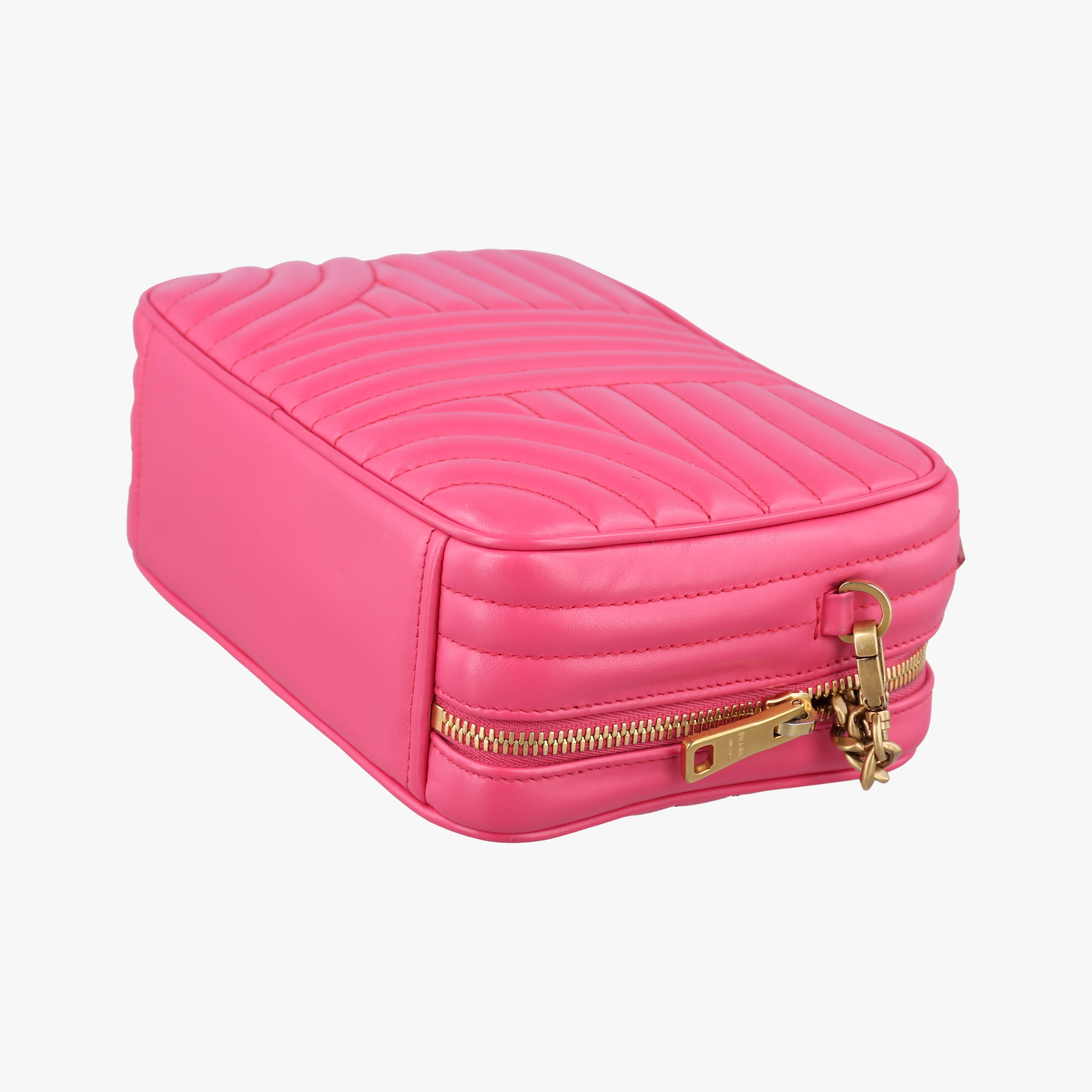 Vintage Prada Diagram Rose leather  shoulderbag | stylenewstar