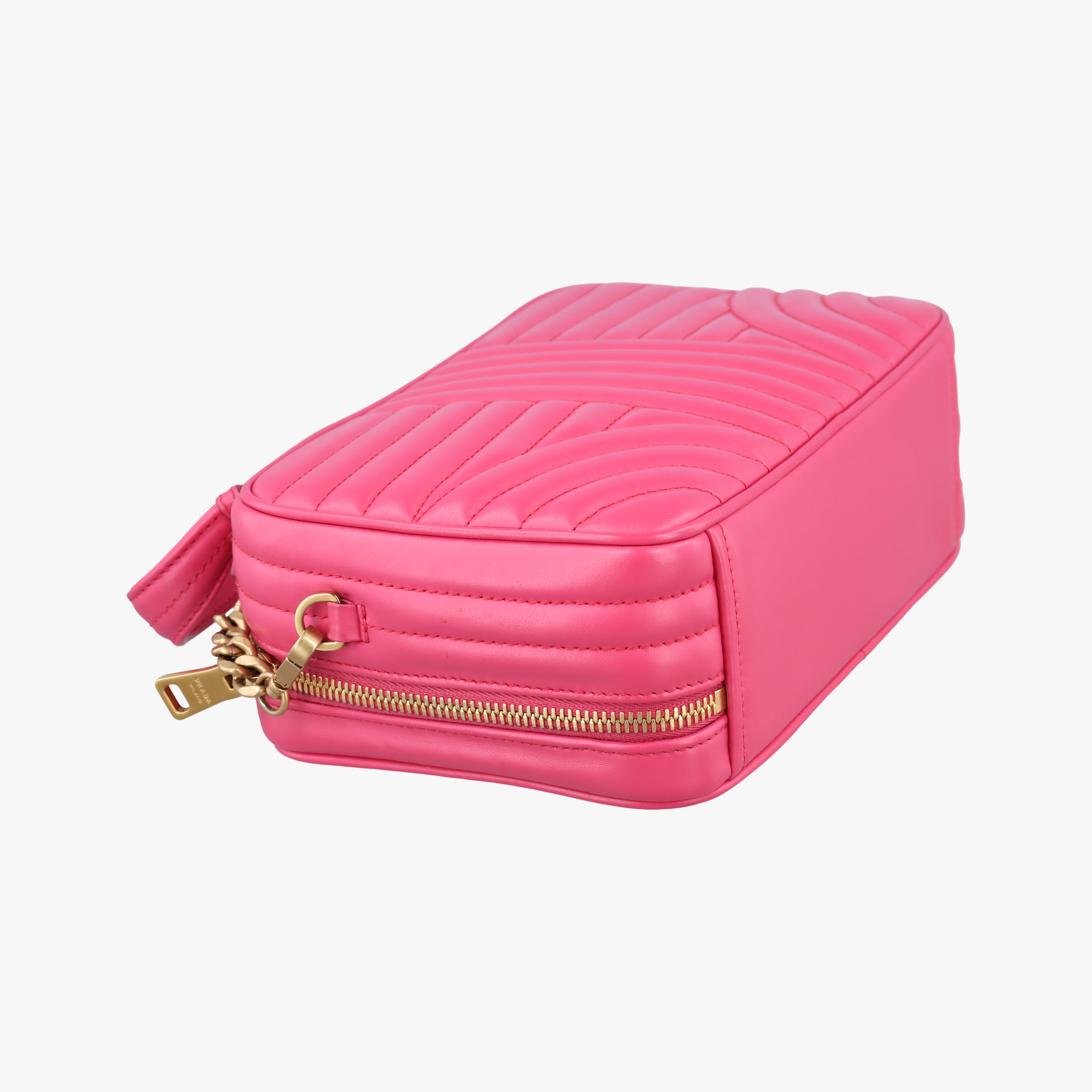 Vintage Prada Diagram Rose leather  shoulderbag | stylenewstar