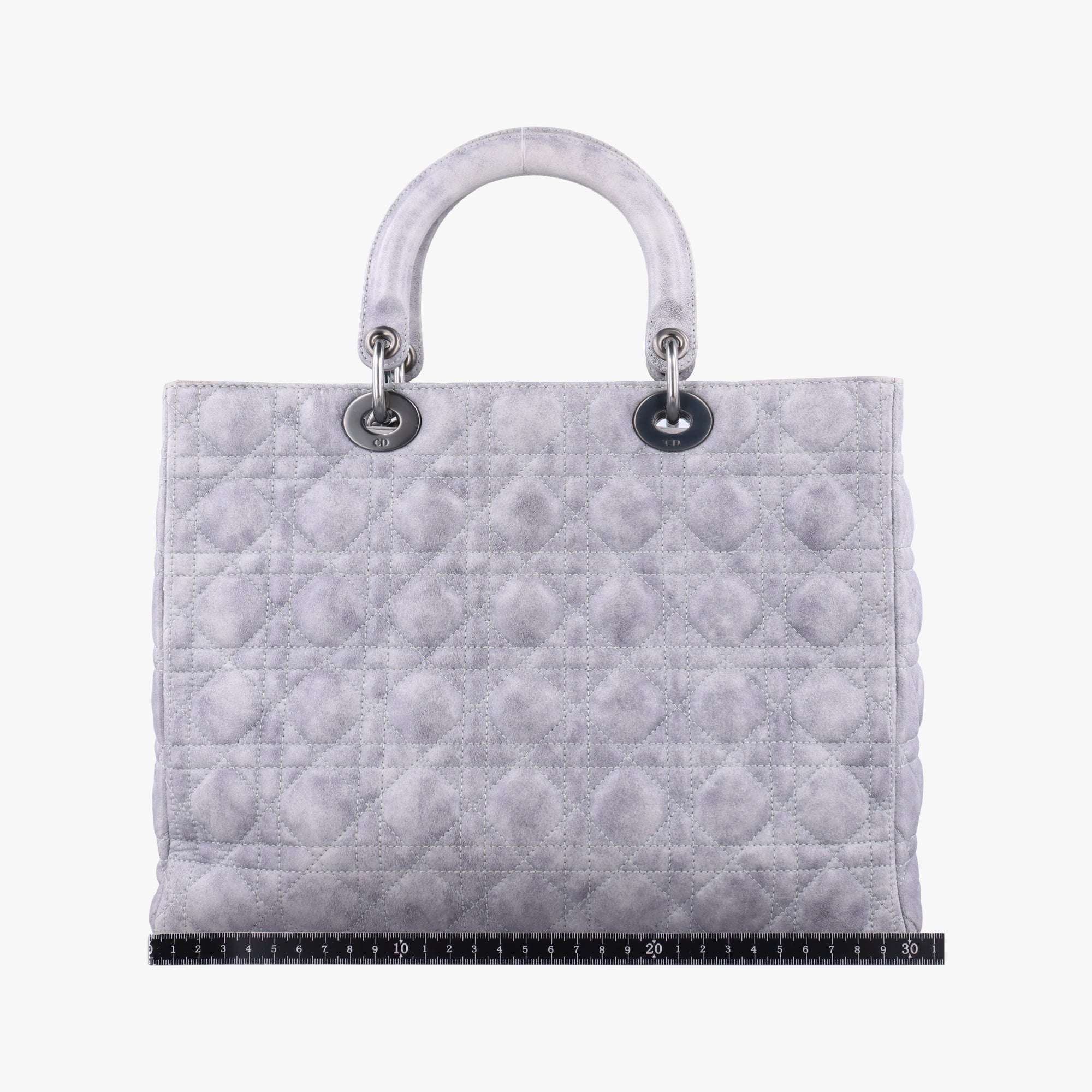 Vintage Christian Dior Lady Dior Grey lambskin  shoulderbag | stylenewstar