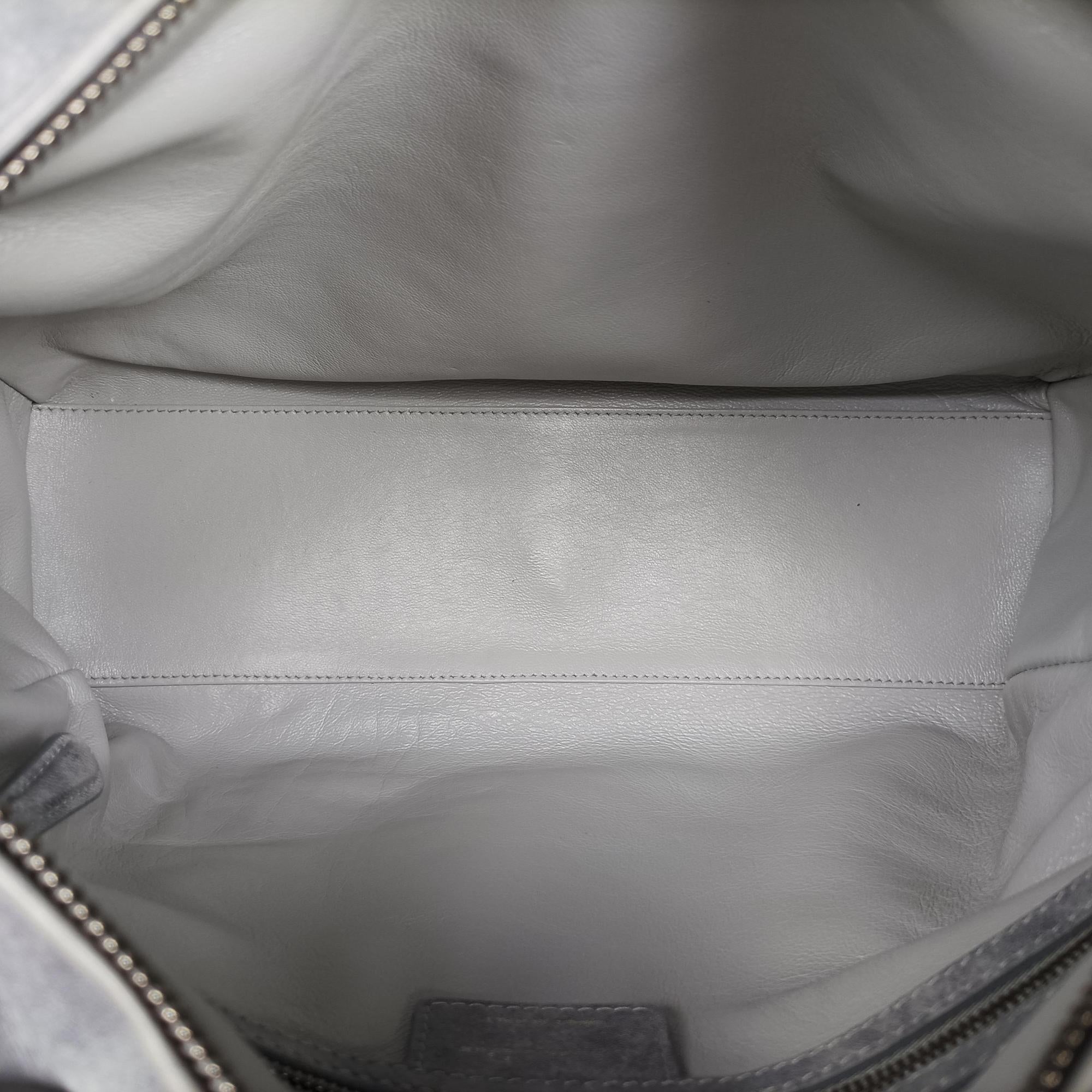 Vintage Christian Dior Lady Dior Grey lambskin  shoulderbag | stylenewstar
