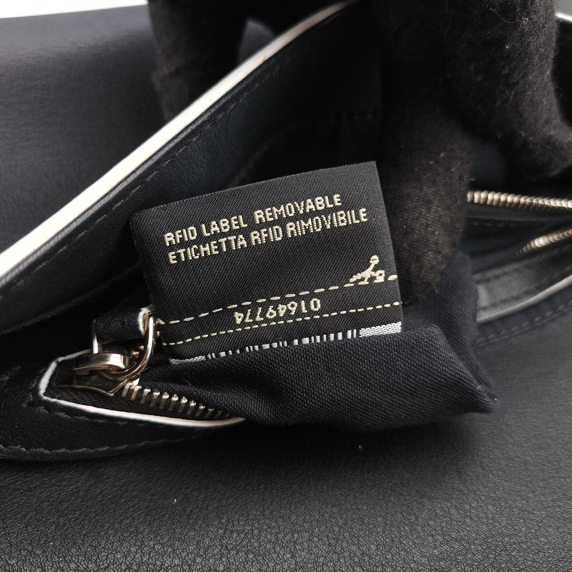 Pre-owned Fendi Monster Baguette Black×yellow Leather 8BR600 shoulderbag | stylenewstar