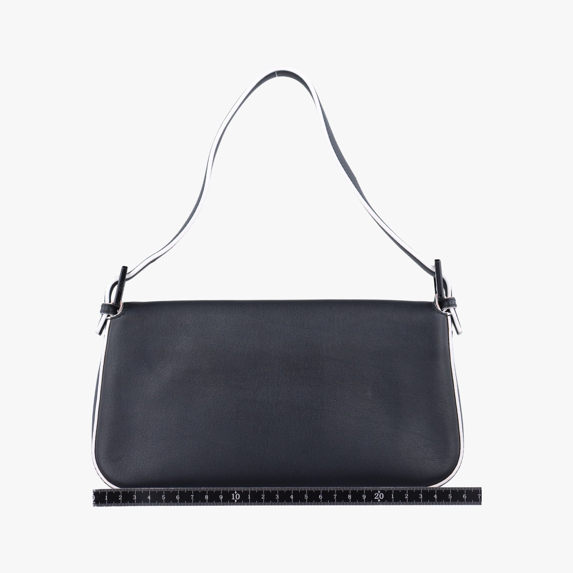 Pre-owned Fendi Monster Baguette Black×yellow Leather 8BR600 shoulderbag | stylenewstar