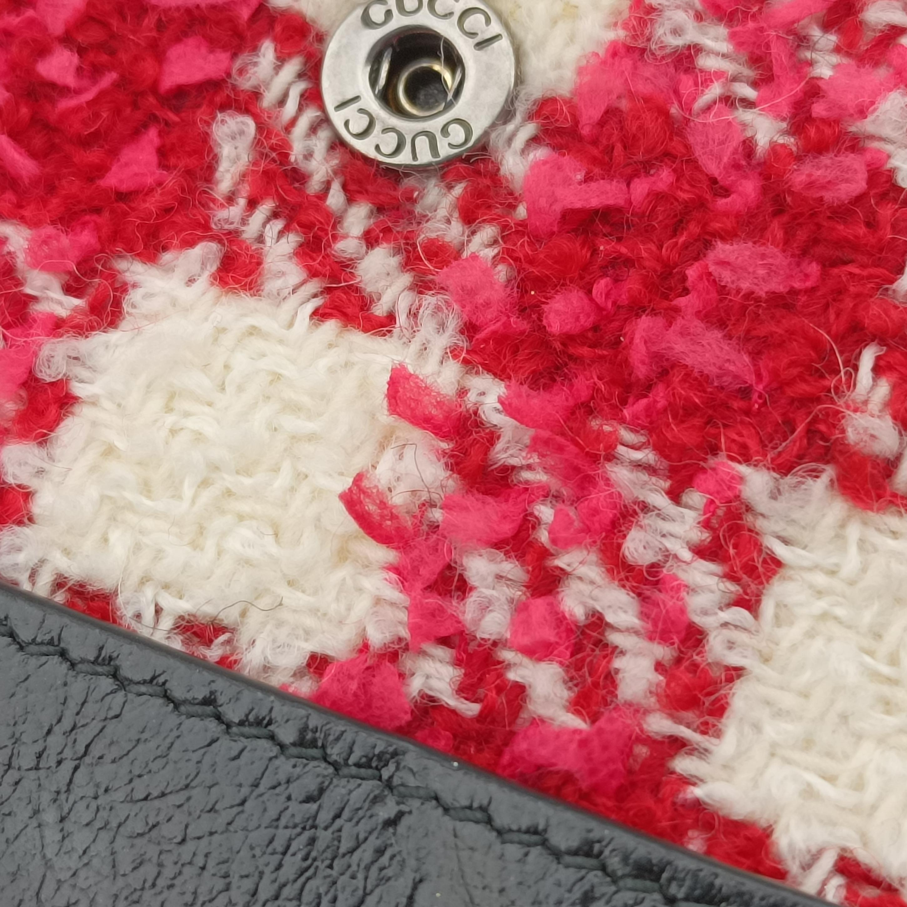 Vintage Gucci Dionysus Red x White x Black Tweed 476432 shoulderbag | stylenewstar