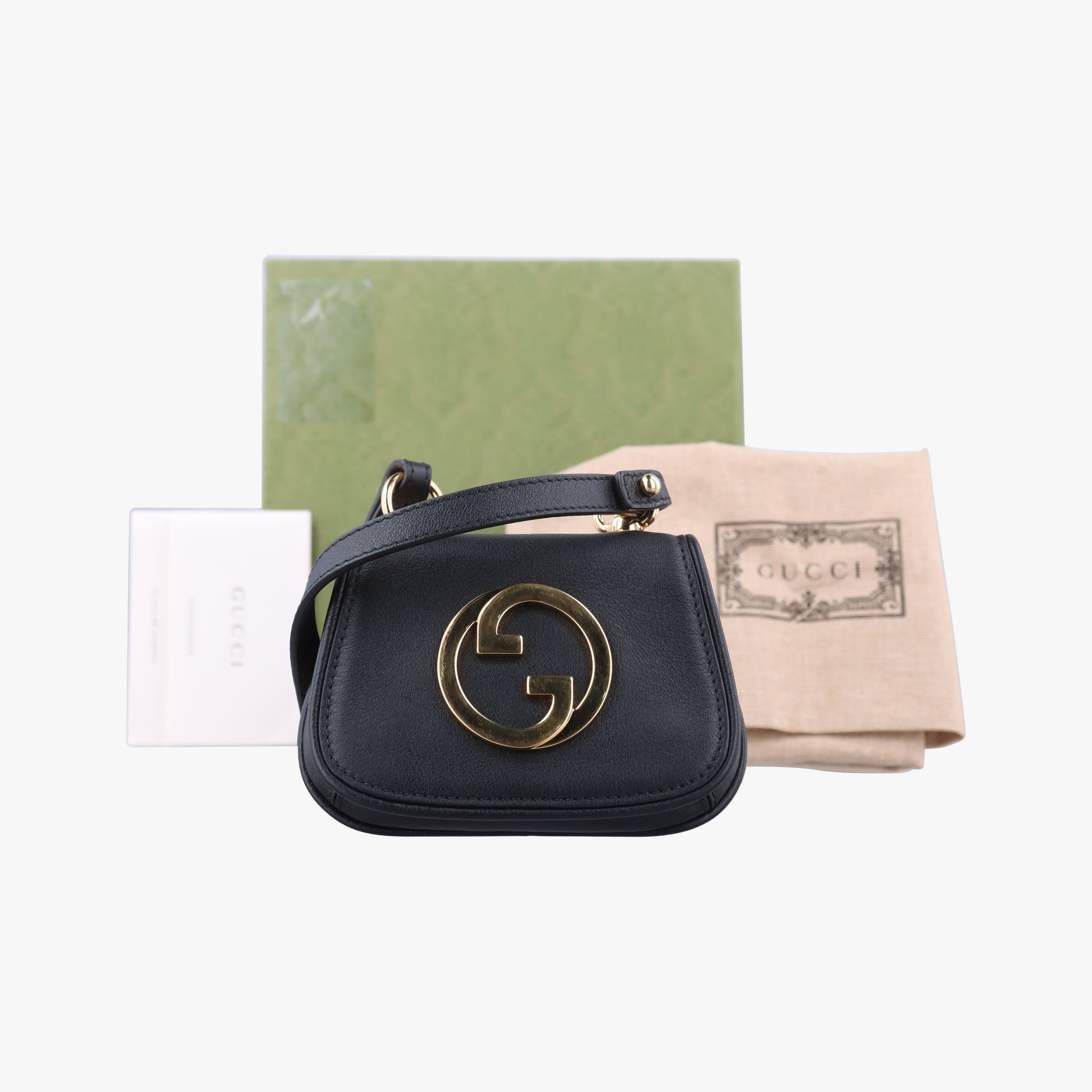 Pre-owned Gucci Blondie Black Leather 698635 shoulderbag | stylenewstar