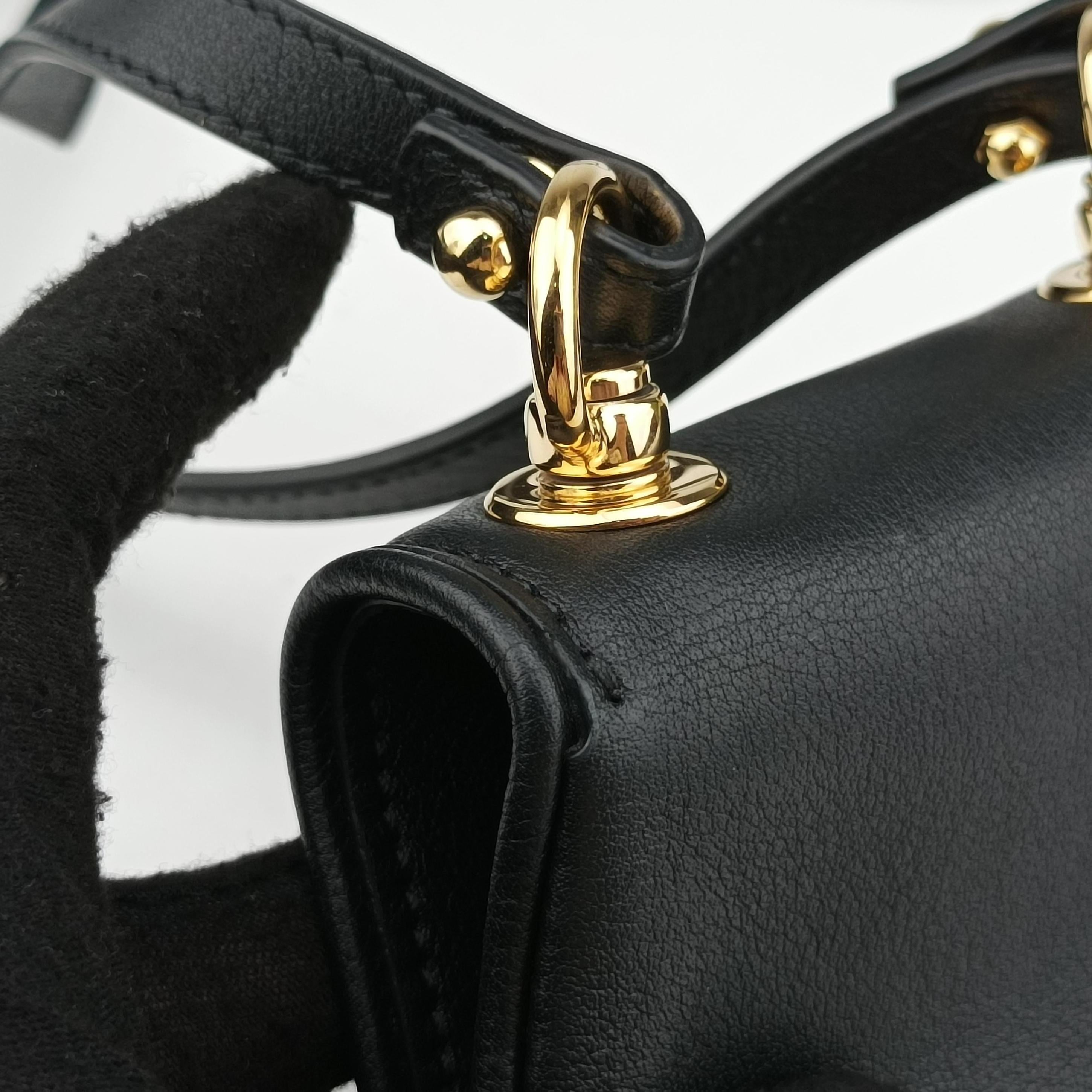 Pre-owned Gucci Blondie Black Leather 698635 shoulderbag | stylenewstar