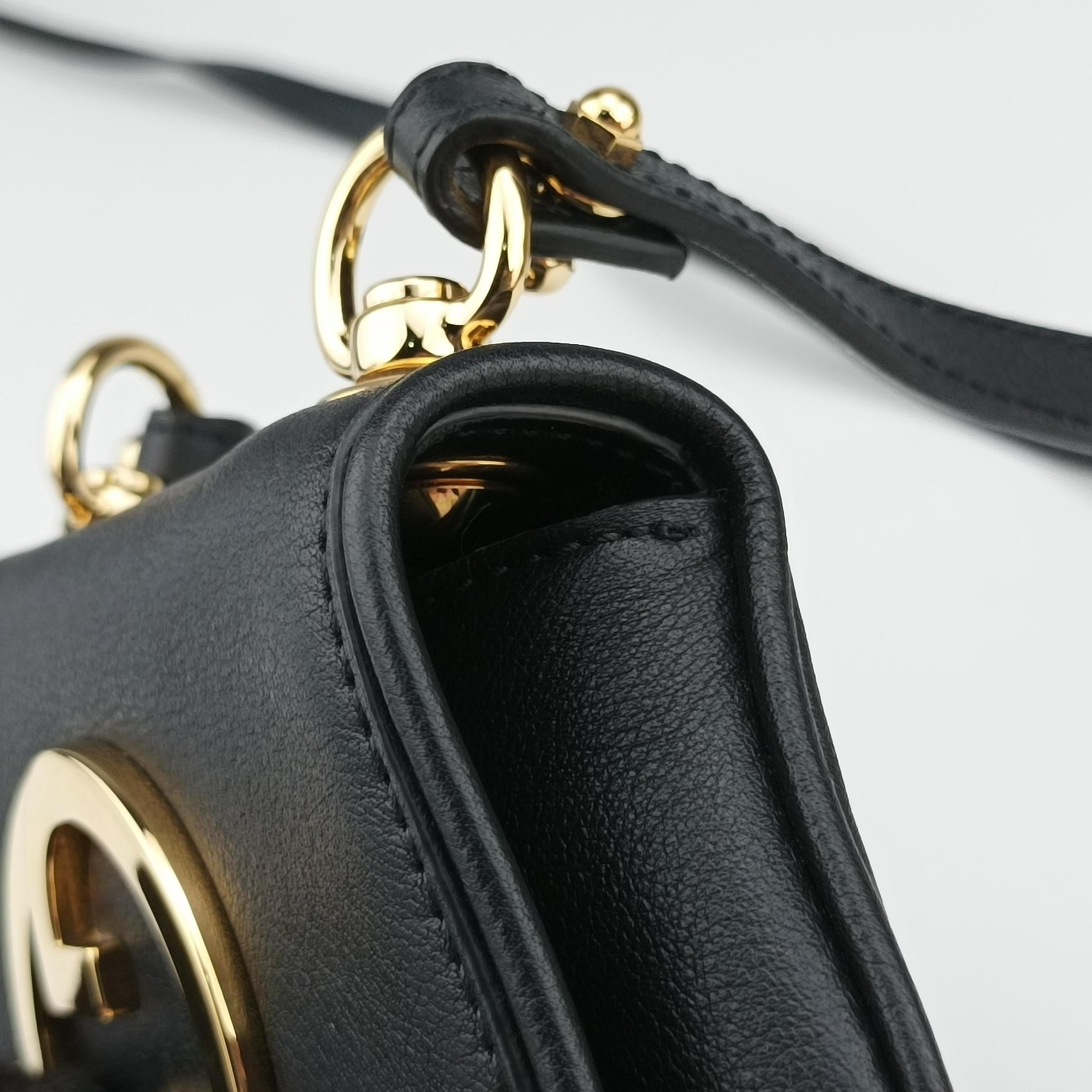 Pre-owned Gucci Blondie Black Leather 698635 shoulderbag | stylenewstar
