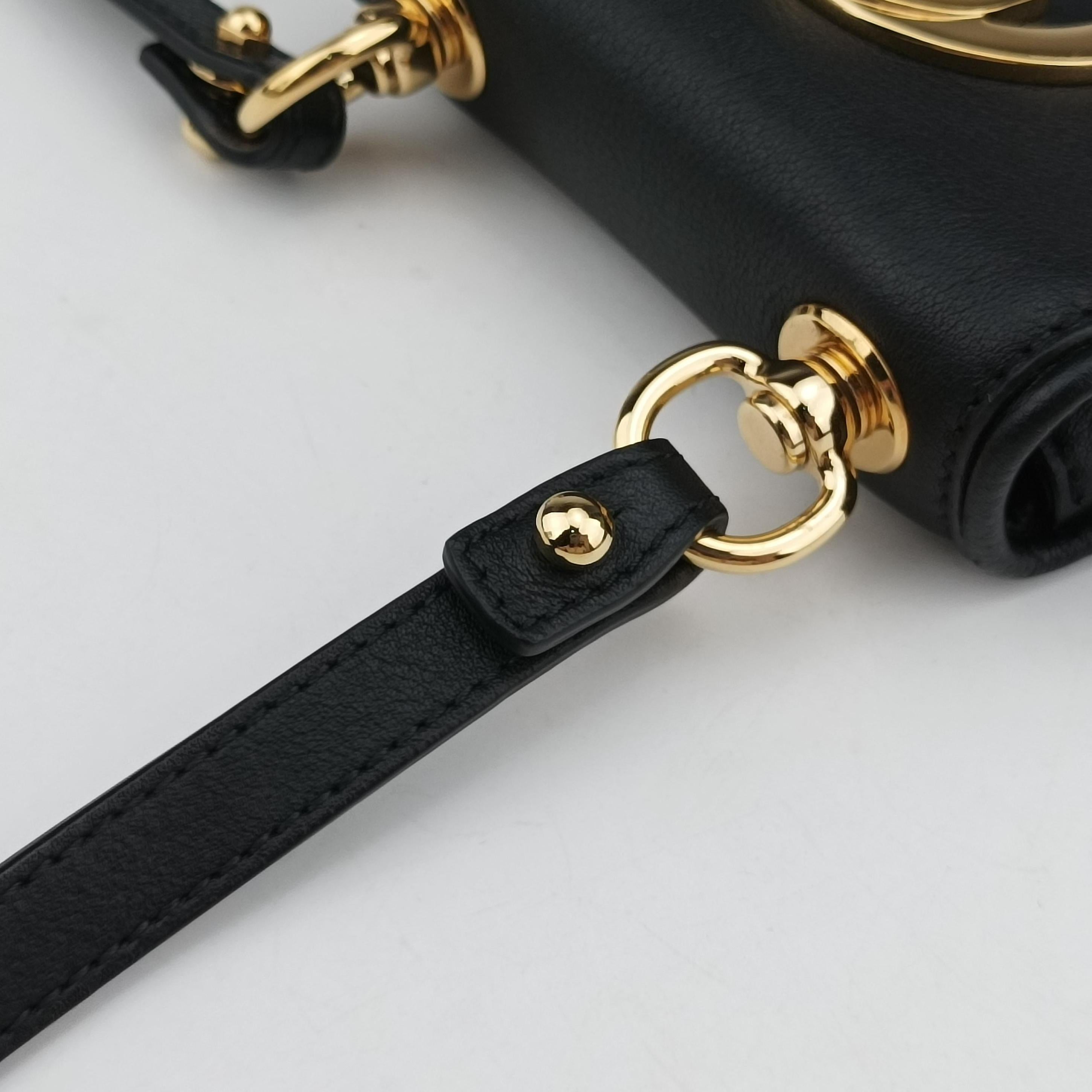 Pre-owned Gucci Blondie Black Leather 698635 shoulderbag | stylenewstar