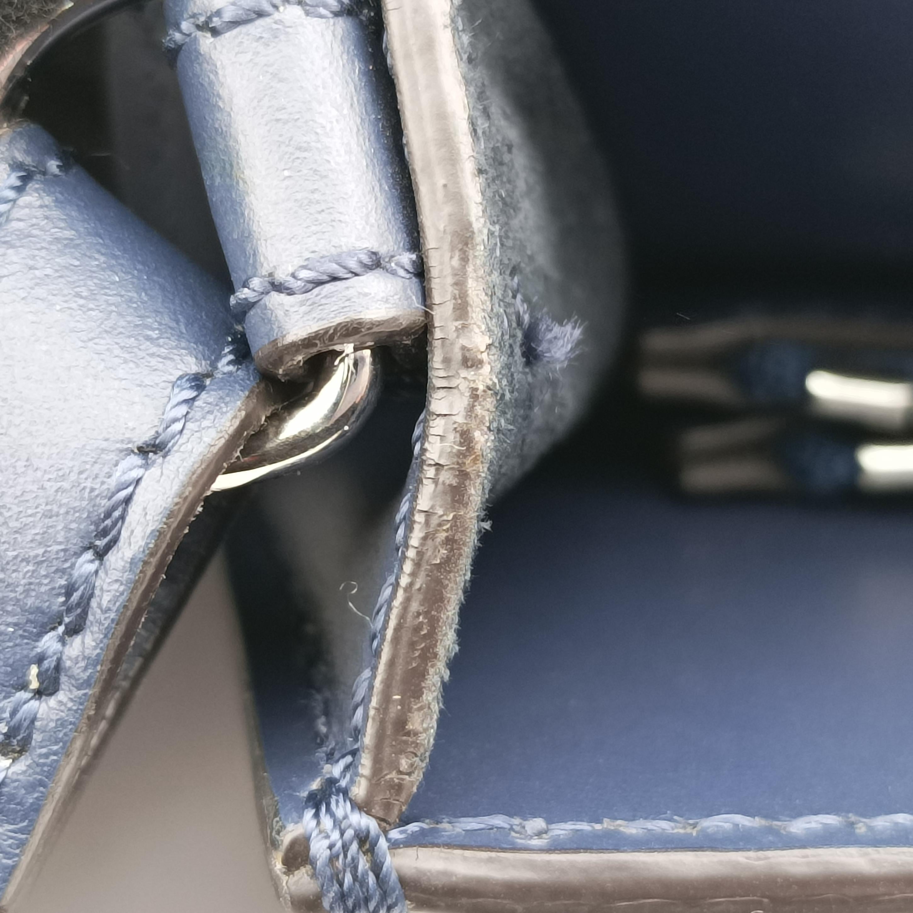 Secondhand Fendi Shopper Blue Leather 7VA547 shoulderbag | stylenewstar