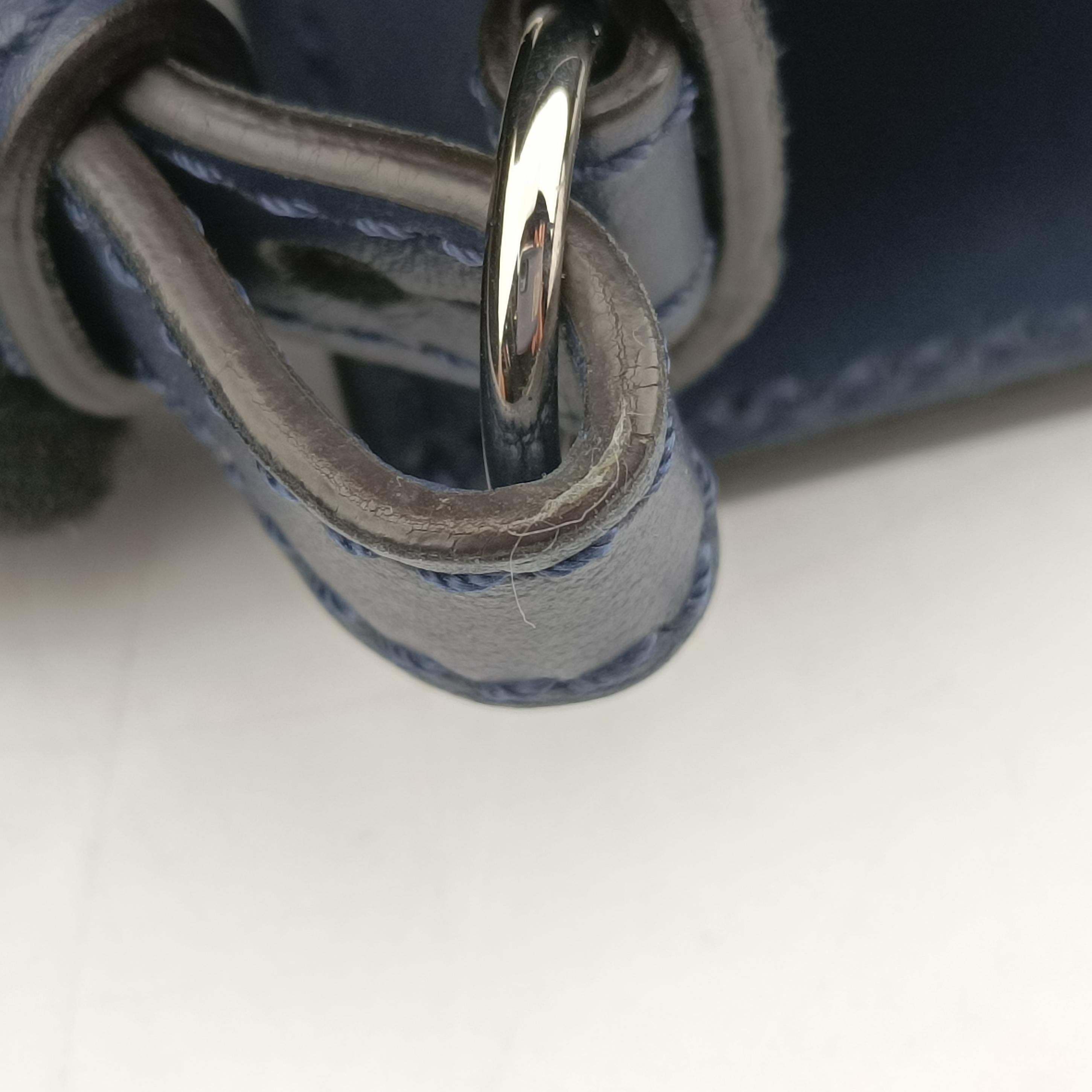 Secondhand Fendi Shopper Blue Leather 7VA547 shoulderbag | stylenewstar