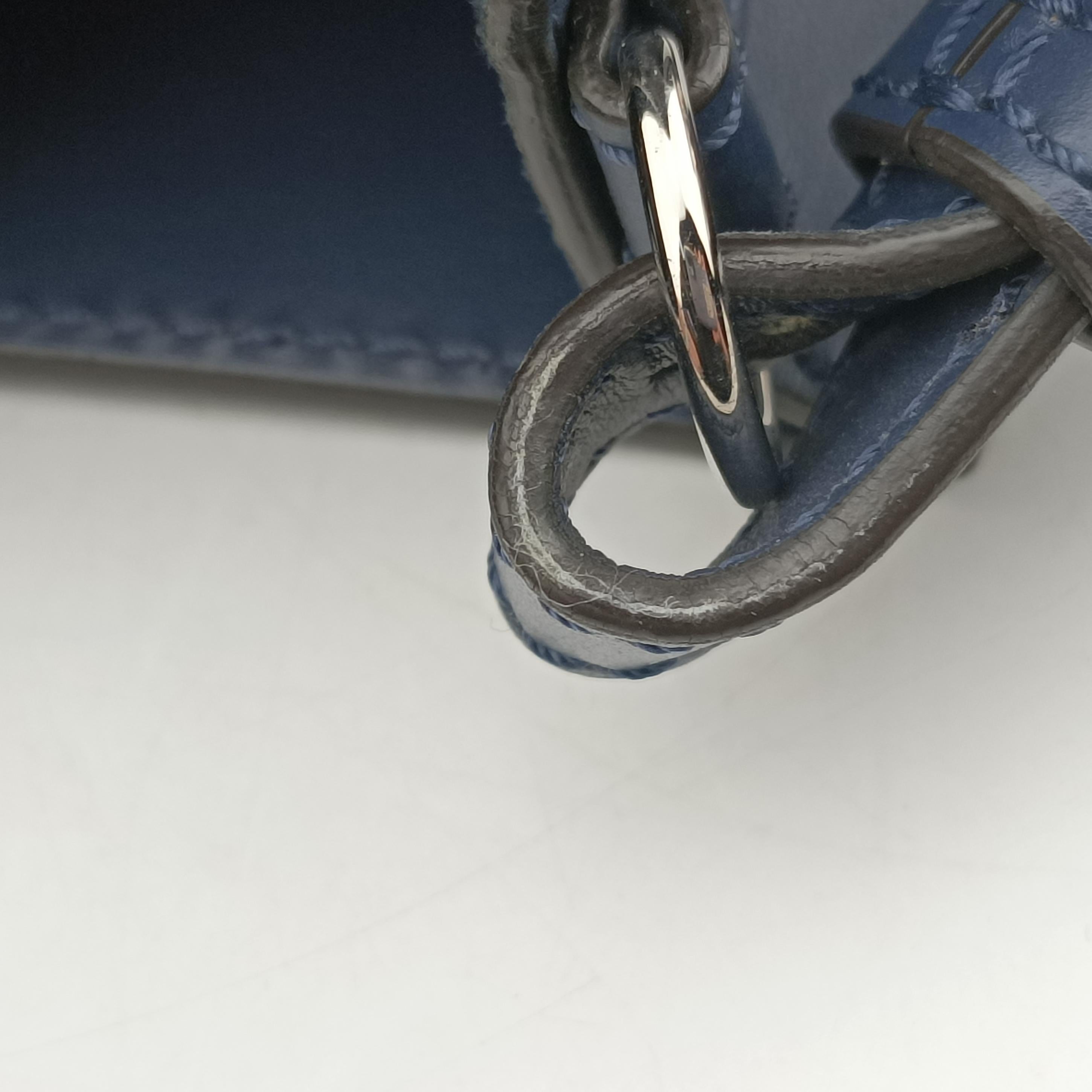 Secondhand Fendi Shopper Blue Leather 7VA547 shoulderbag | stylenewstar