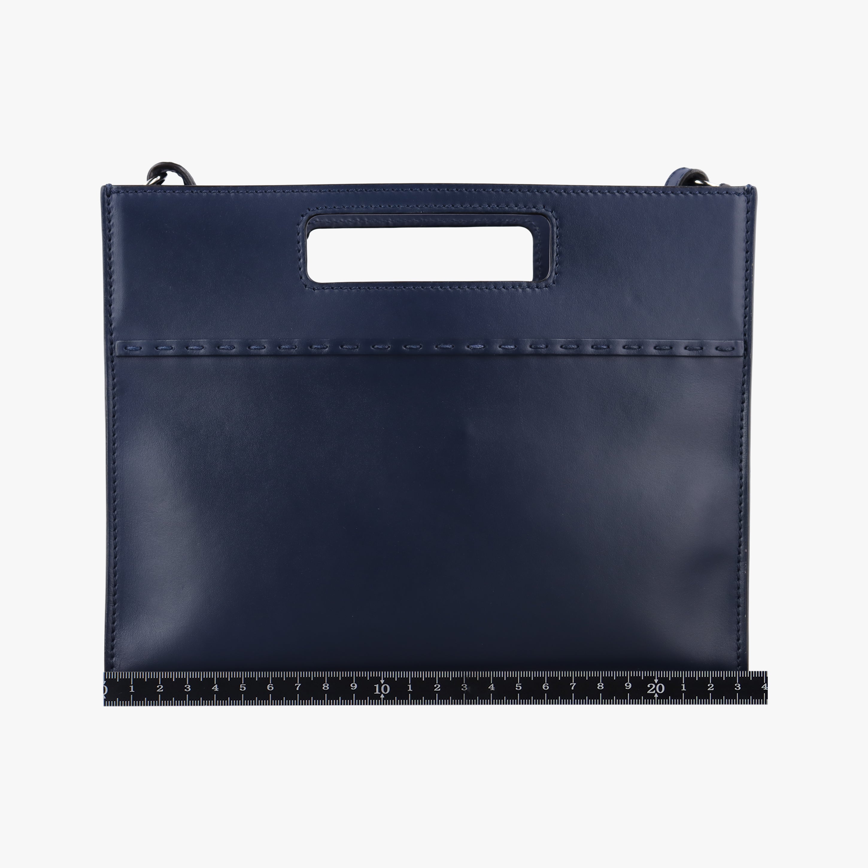 Secondhand Fendi Shopper Blue Leather 7VA547 shoulderbag | stylenewstar