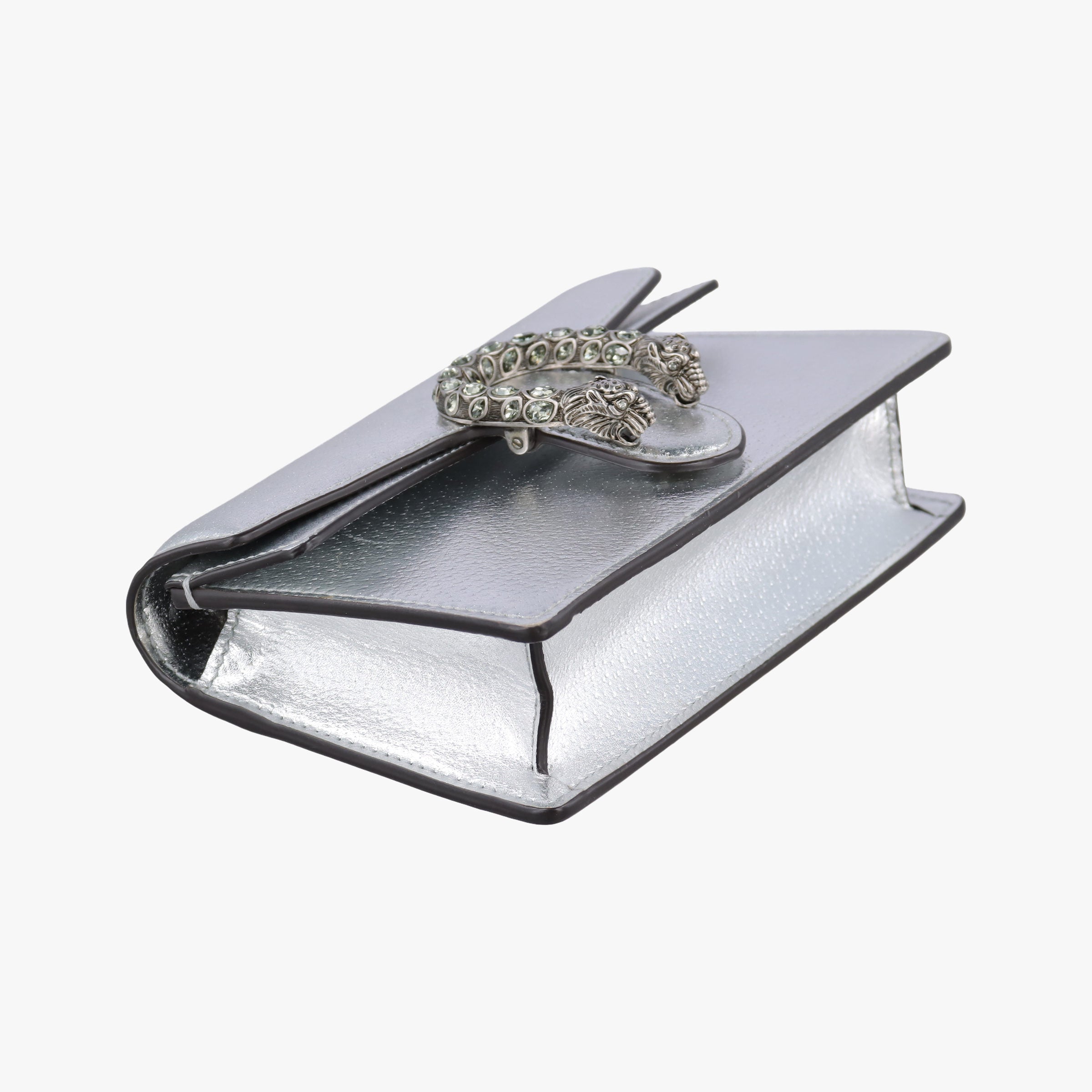 Pre-owned Gucci Dionysus Silver Leather 476432 shoulderbag | stylenewstar