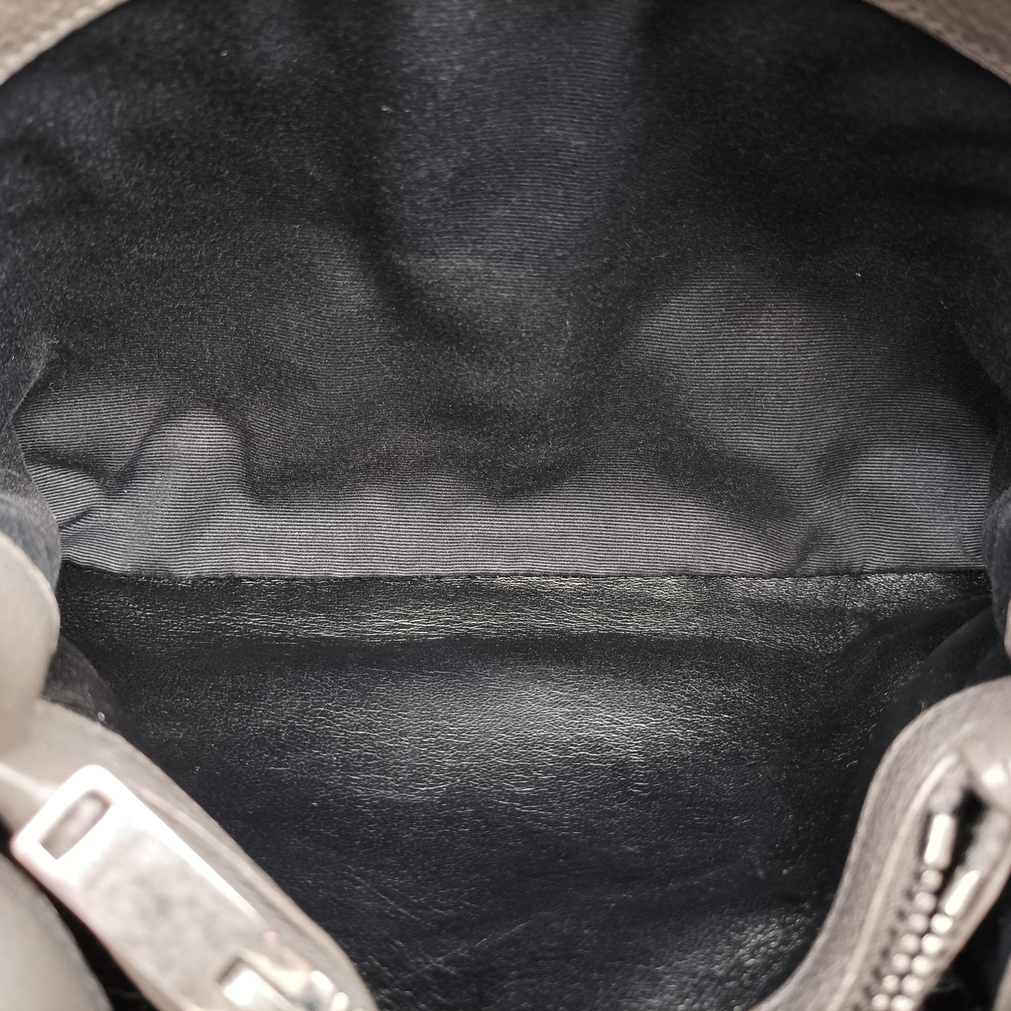 Secondhand Yves Saint Laurent COLLEGE Grey Leather 428056 shoulderbag | stylenewstar