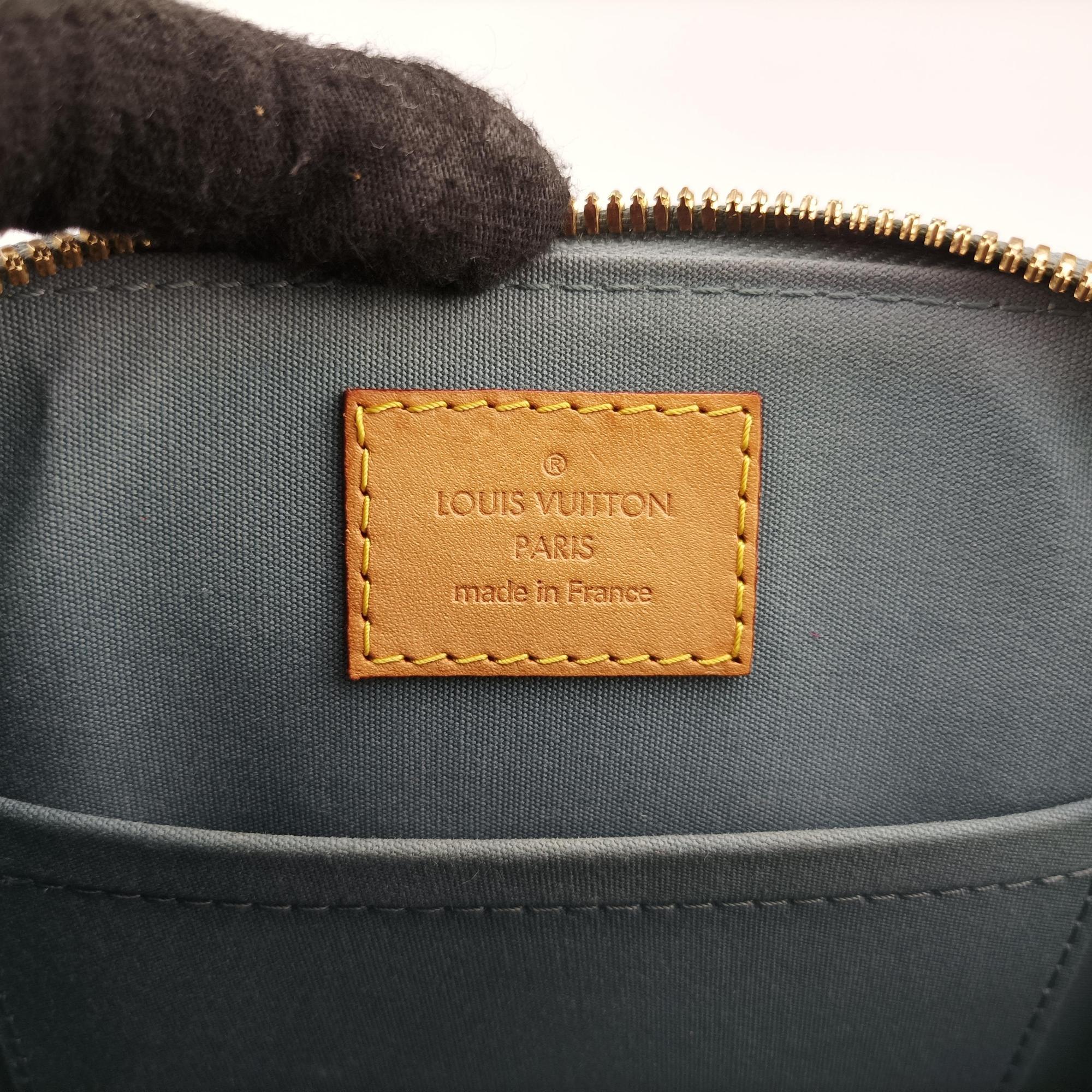Secondhand Louis Vuitton Alma BB Gris Art Deco Vernis M91677 shoulderbag | stylenewstar