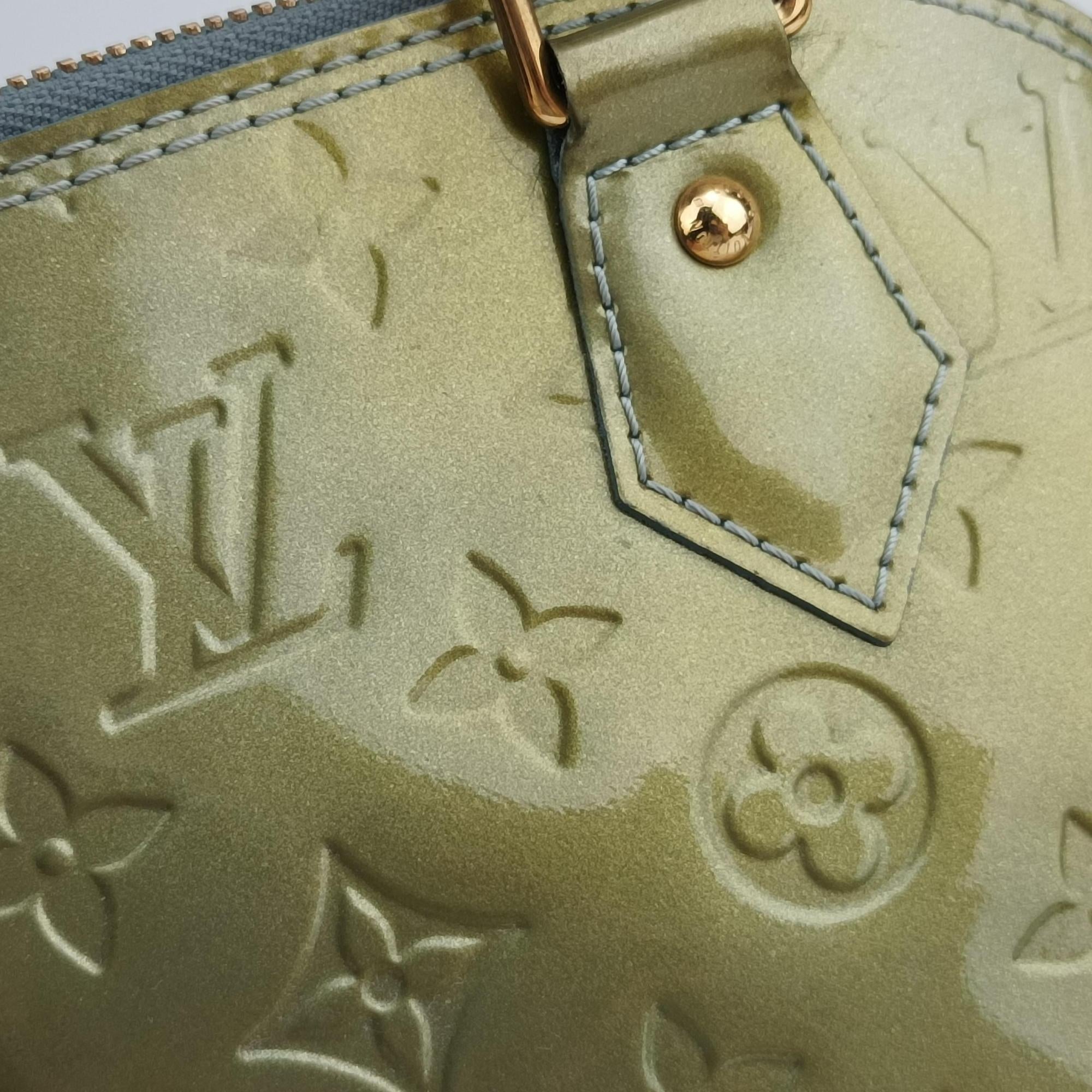 Secondhand Louis Vuitton Alma BB Gris Art Deco Vernis M91677 shoulderbag | stylenewstar