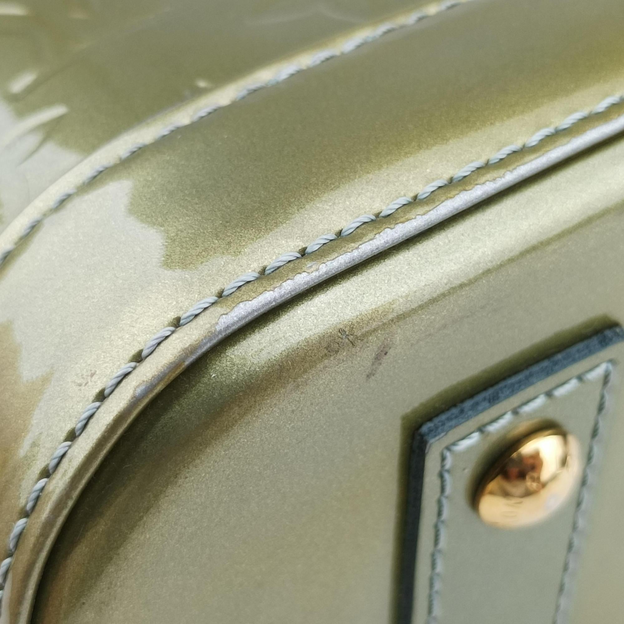 Secondhand Louis Vuitton Alma BB Gris Art Deco Vernis M91677 shoulderbag | stylenewstar