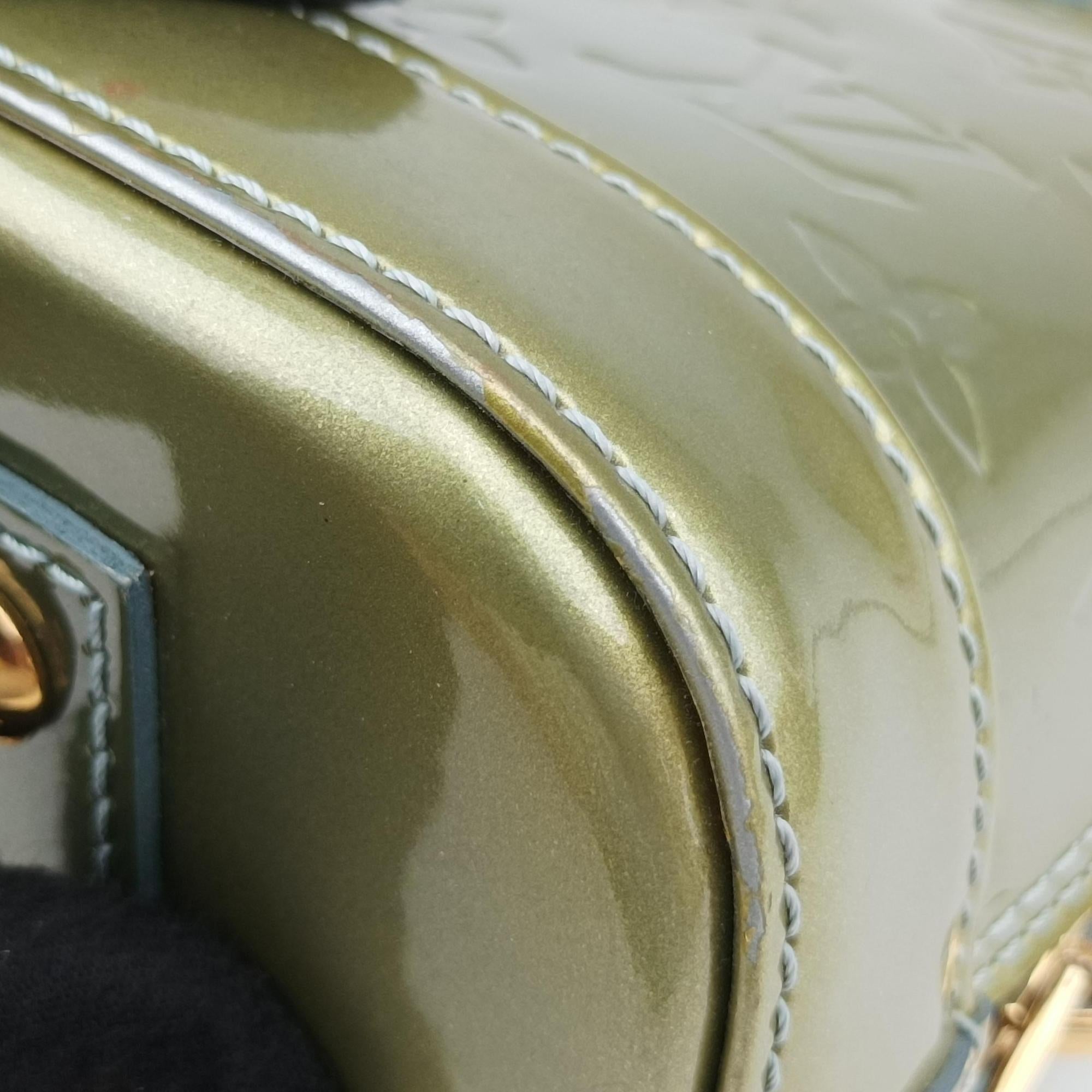 Secondhand Louis Vuitton Alma BB Gris Art Deco Vernis M91677 shoulderbag | stylenewstar