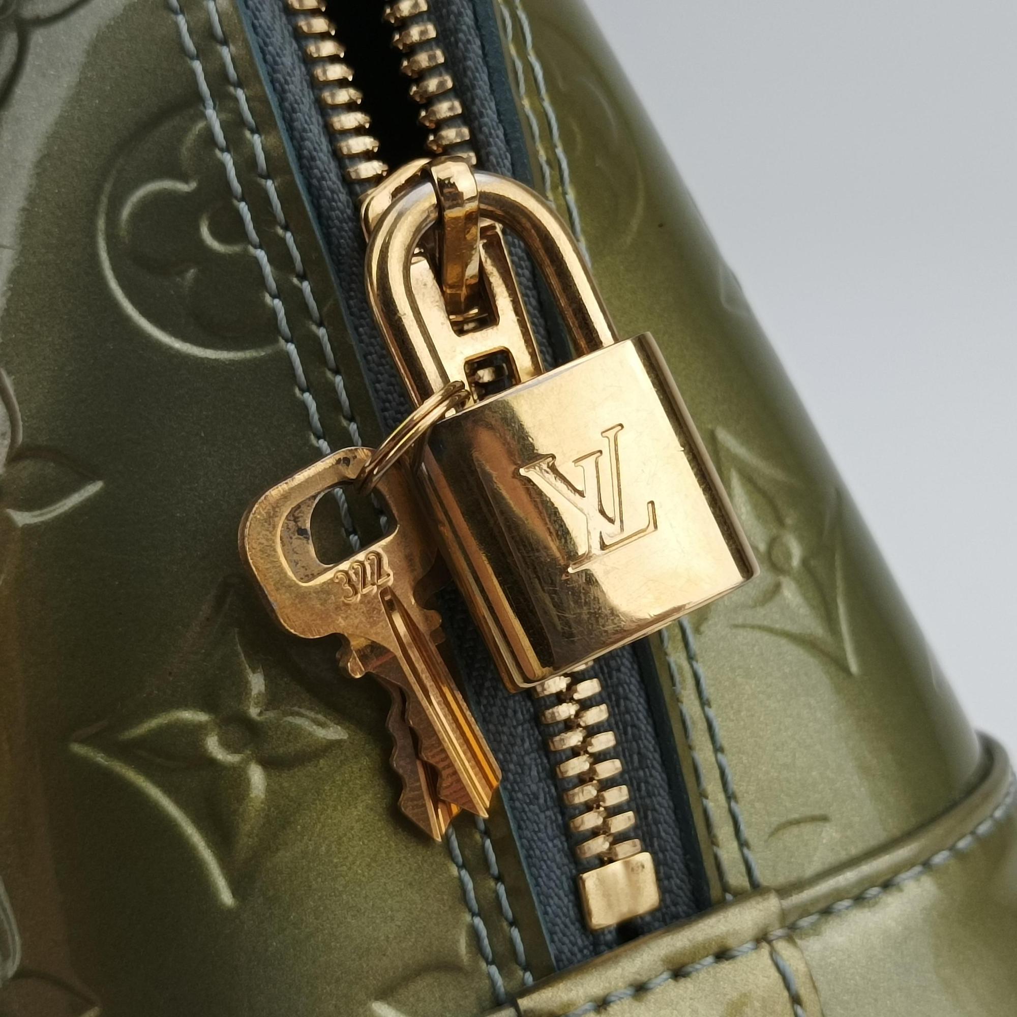 Secondhand Louis Vuitton Alma BB Gris Art Deco Vernis M91677 shoulderbag | stylenewstar