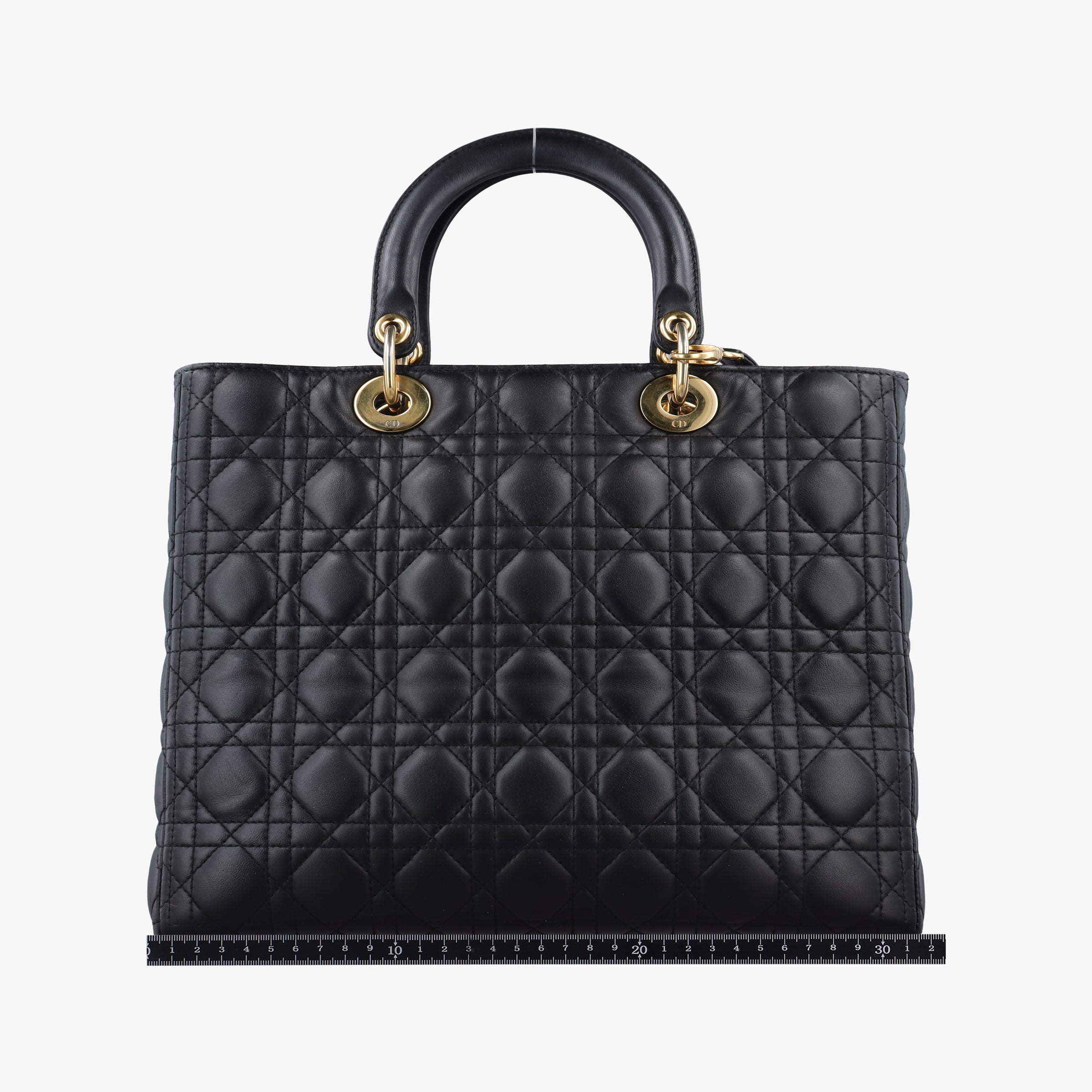 Vintage Christian Dior Lady Dior Black lambskin  shoulderbag | stylenewstar