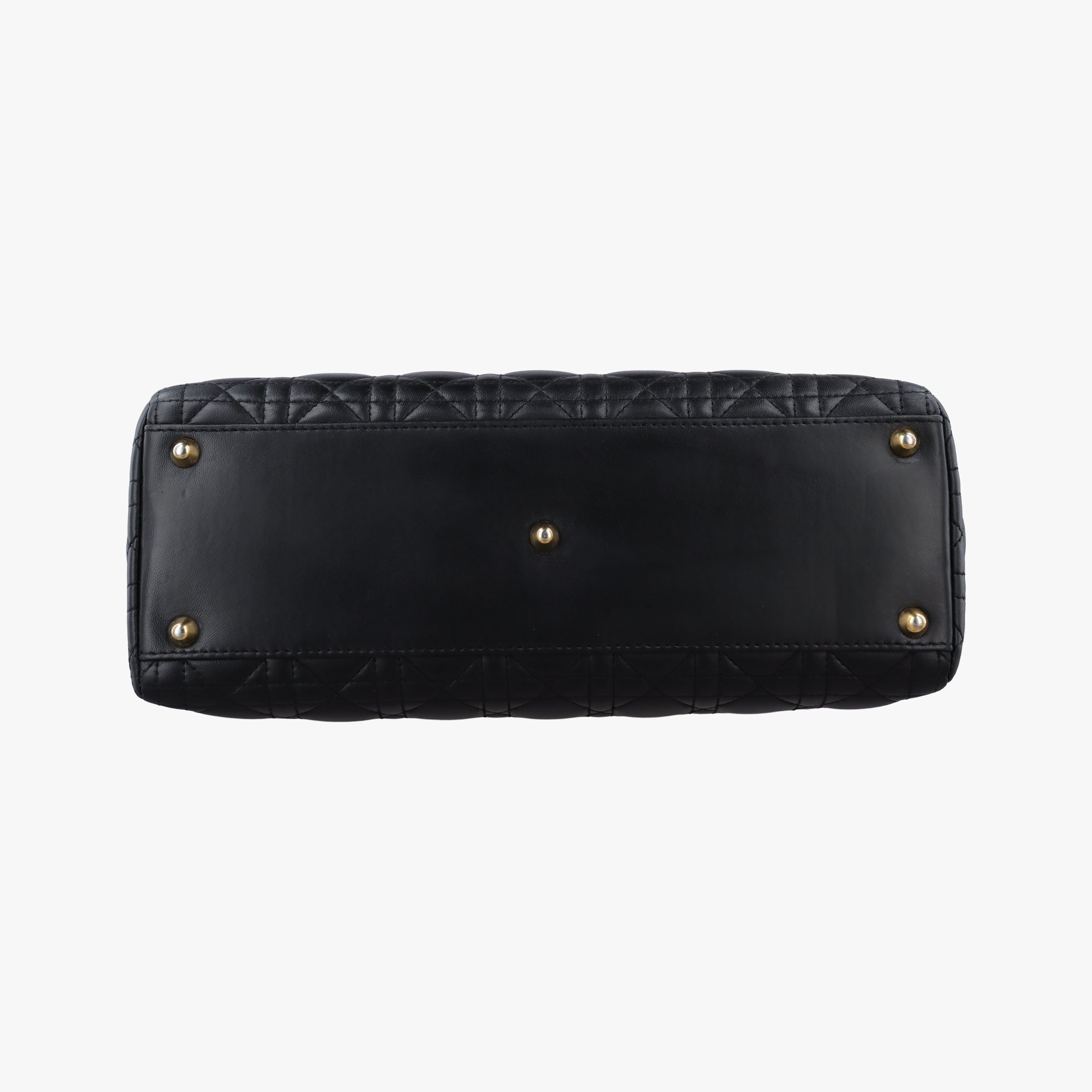 Vintage Christian Dior Lady Dior Black lambskin  shoulderbag | stylenewstar