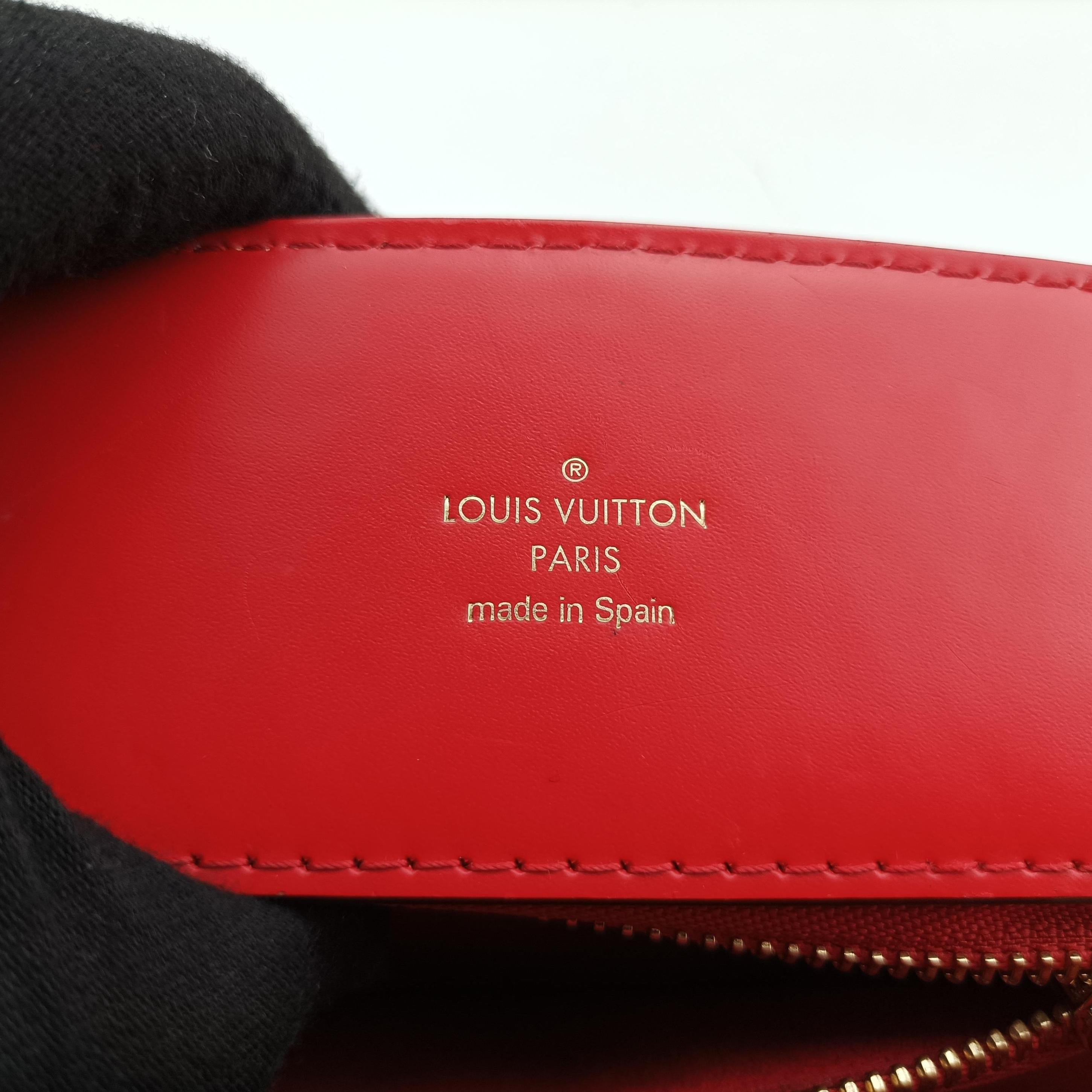 Pre-owned Louis Vuitton PHENIX PM brown×COQUELICOT Monogram Canvas×calf leather M41537 shoulderbag | stylenewstar