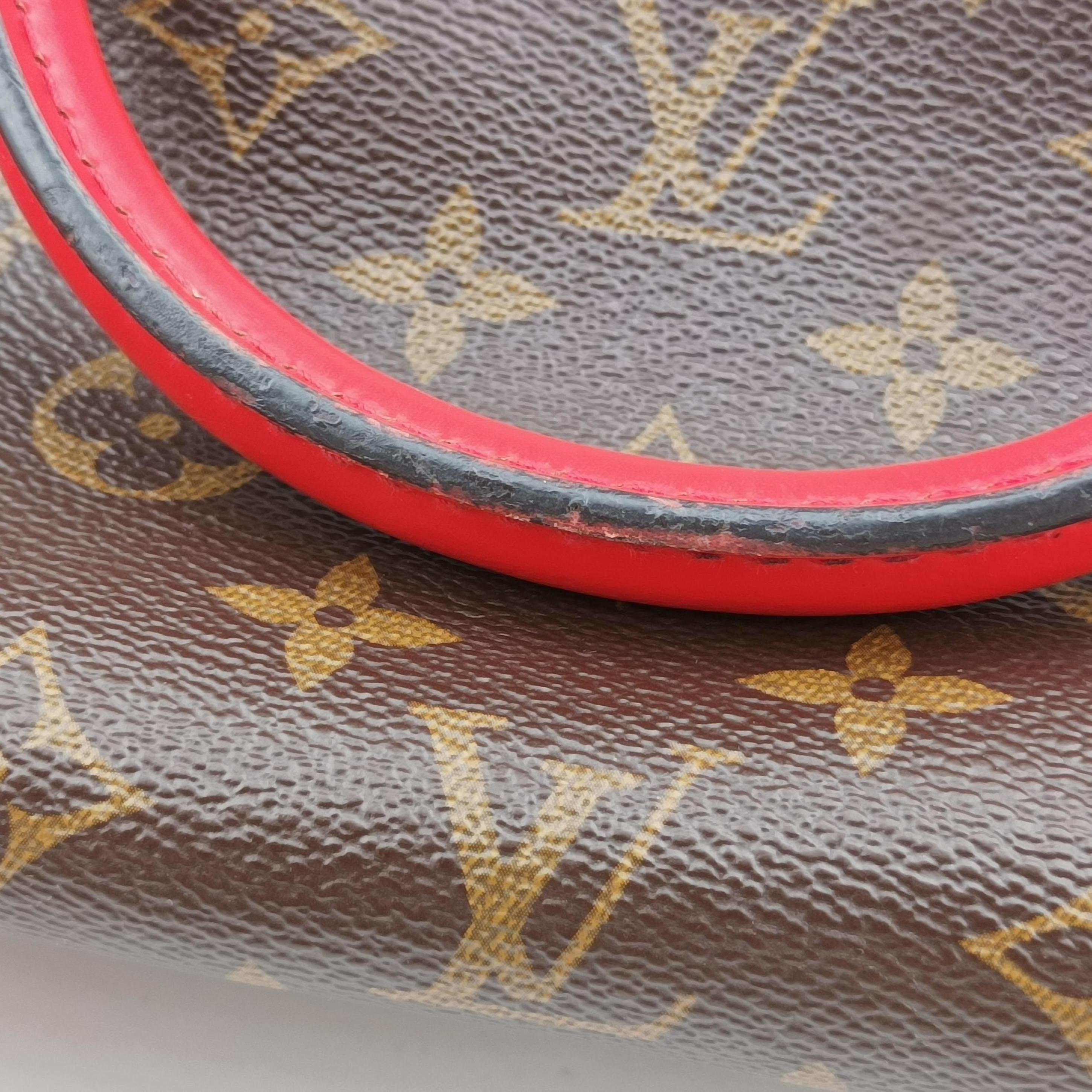 Pre-owned Louis Vuitton PHENIX PM brown×COQUELICOT Monogram Canvas×calf leather M41537 shoulderbag | stylenewstar