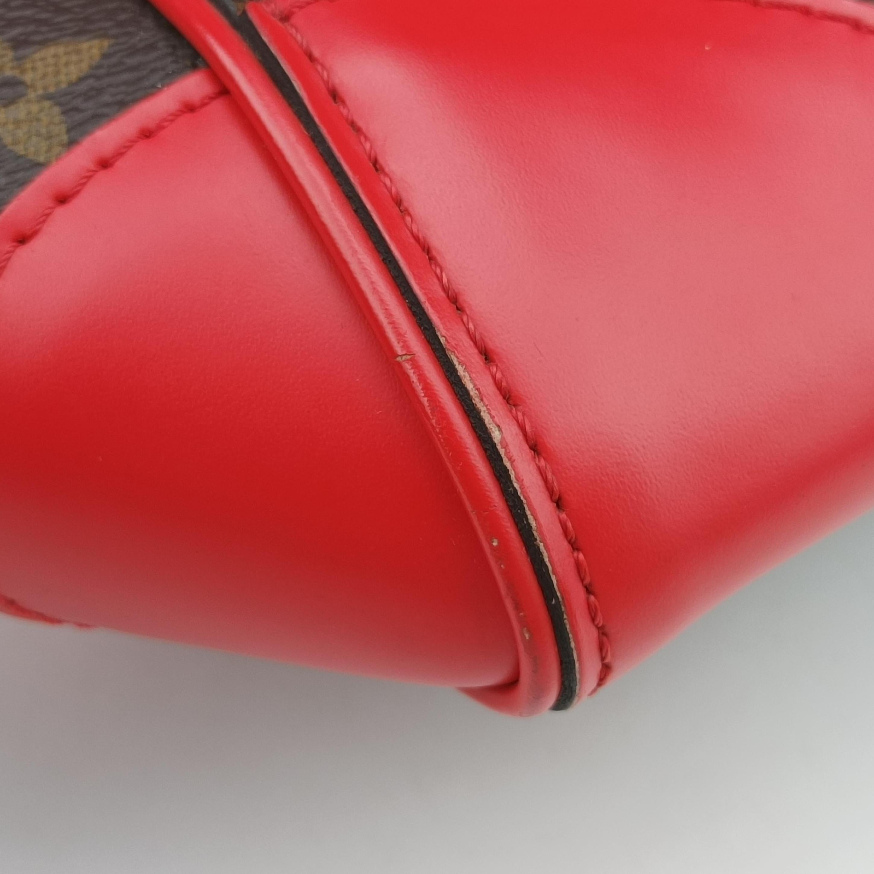 Pre-owned Louis Vuitton PHENIX PM brown×COQUELICOT Monogram Canvas×calf leather M41537 shoulderbag | stylenewstar