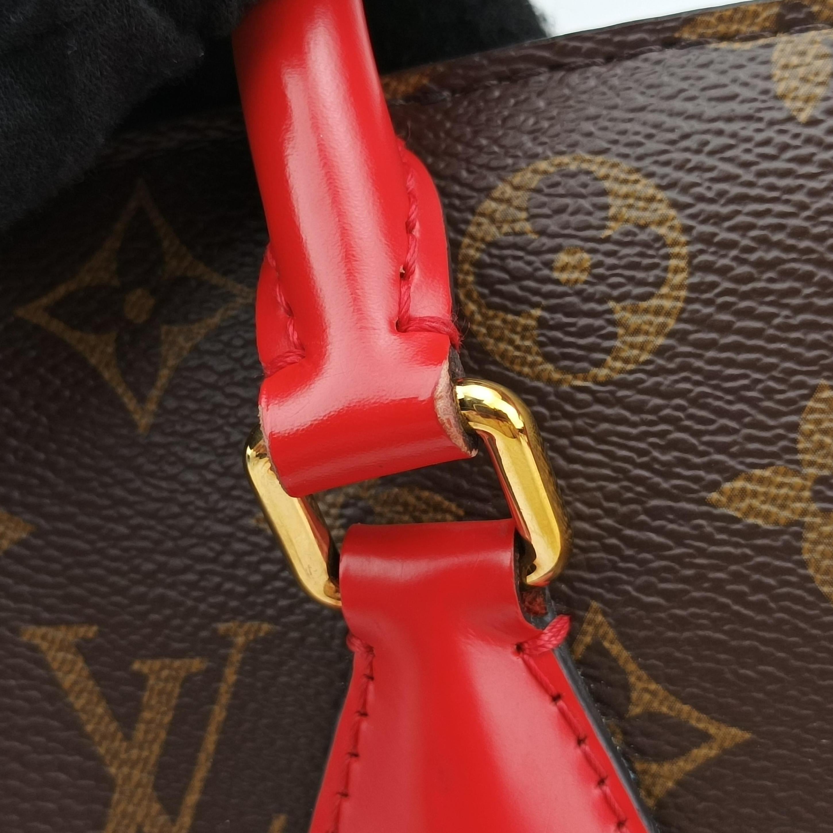 Pre-owned Louis Vuitton PHENIX PM brown×COQUELICOT Monogram Canvas×calf leather M41537 shoulderbag | stylenewstar