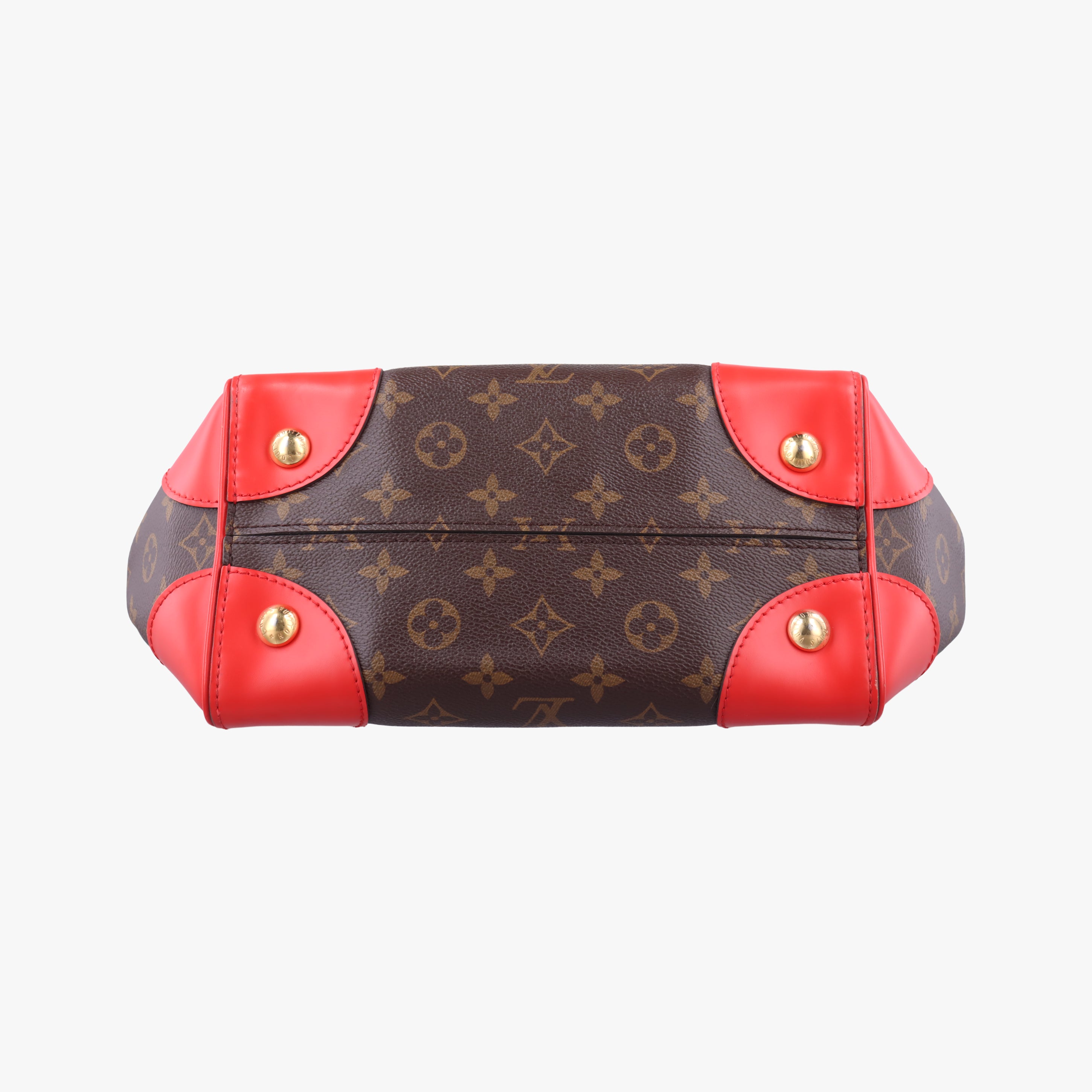 Pre-owned Louis Vuitton PHENIX PM brown×COQUELICOT Monogram Canvas×calf leather M41537 shoulderbag | stylenewstar